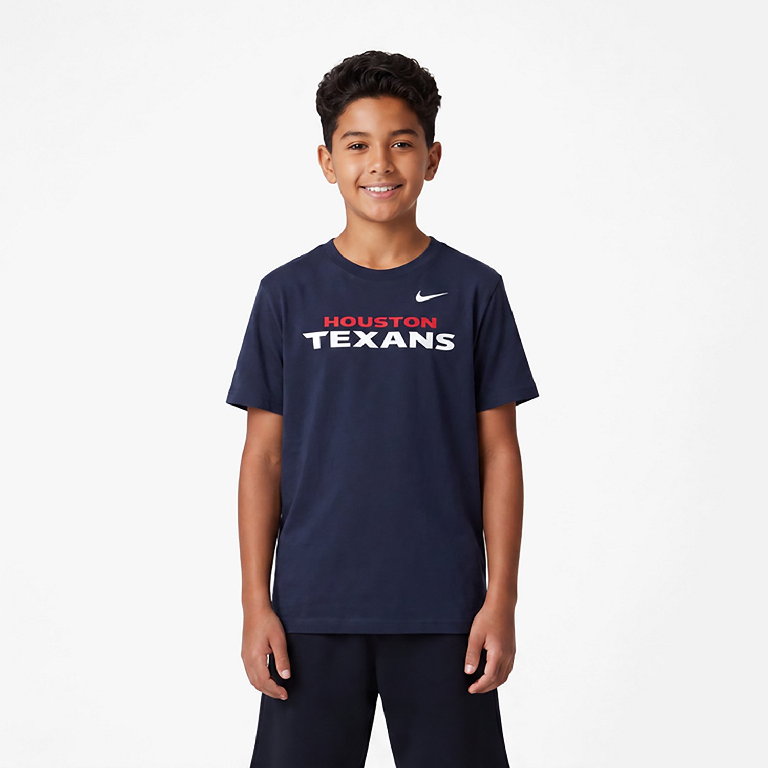 Nike Kids' Houston Texans Wordmark Graphic T-shirt - view number 2