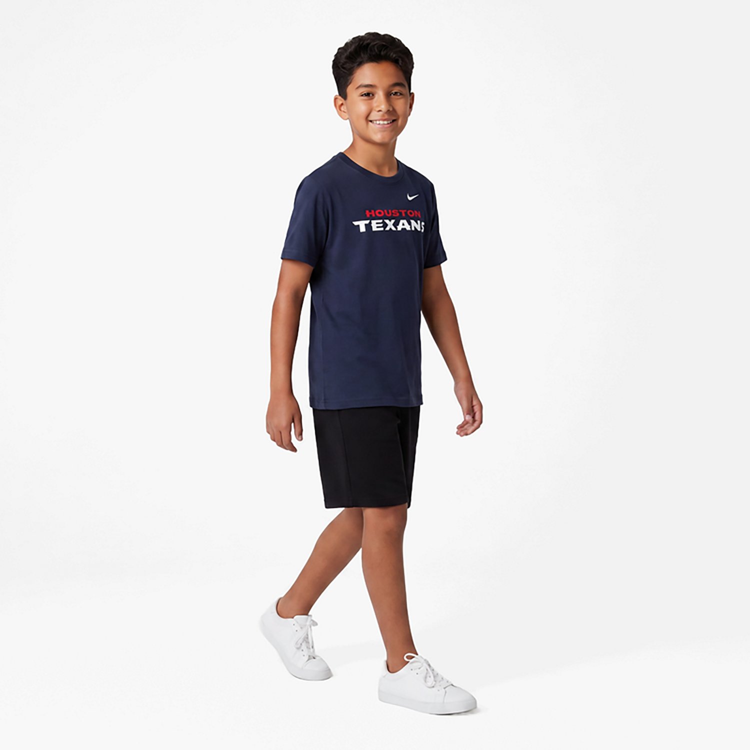 Nike Kids' Houston Texans Wordmark Graphic T-shirt - view number 3