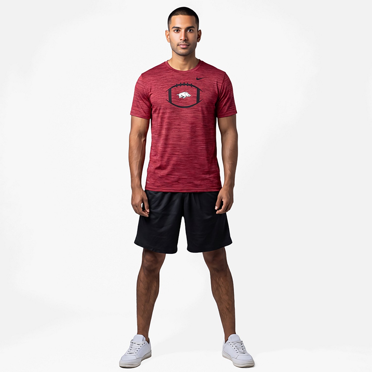 Nike Men's Arkansas Football Velocity Legend Short Sleeve T-shirt