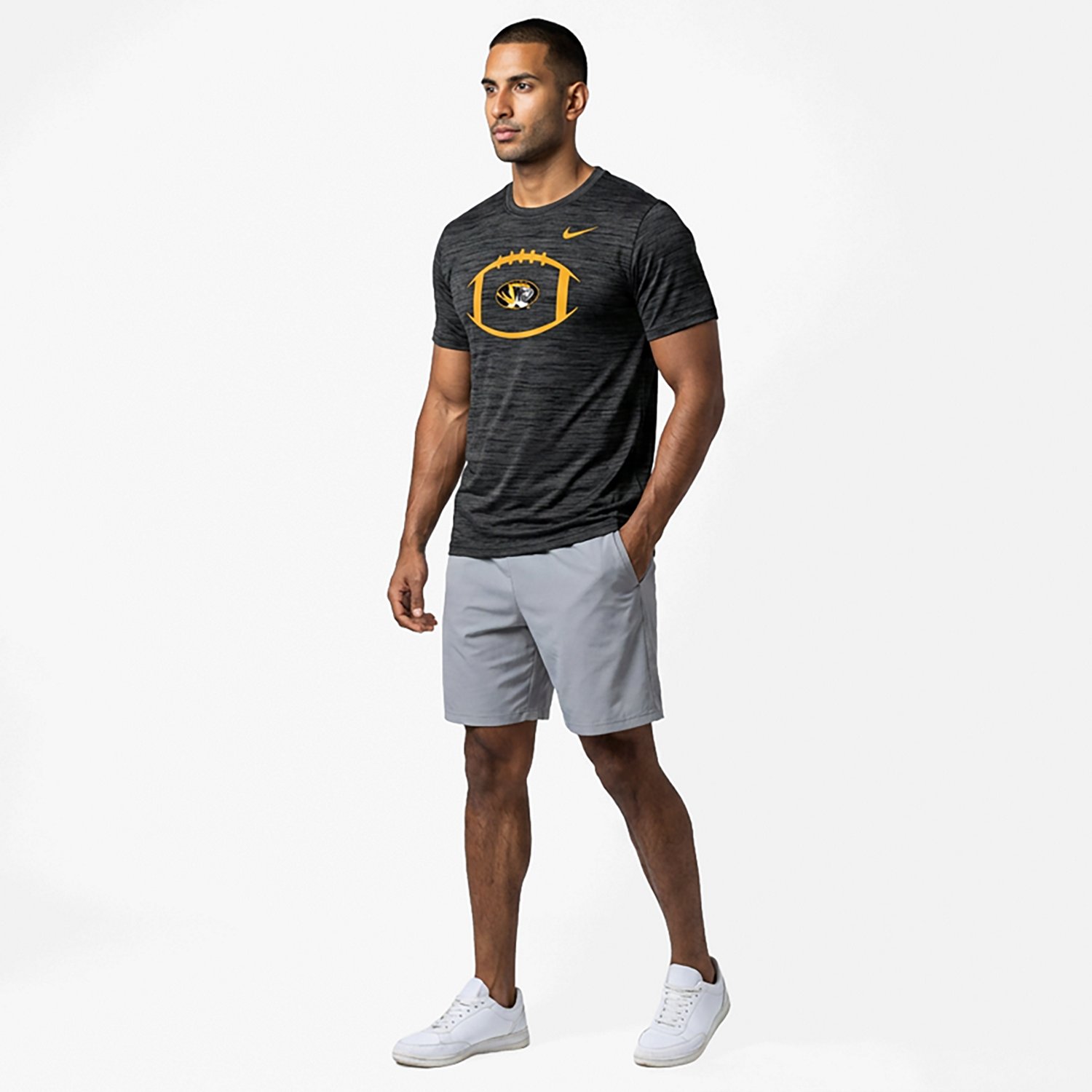 Nike Men's Missouri Football Logo Velocity Legend T-shirt - view number 3