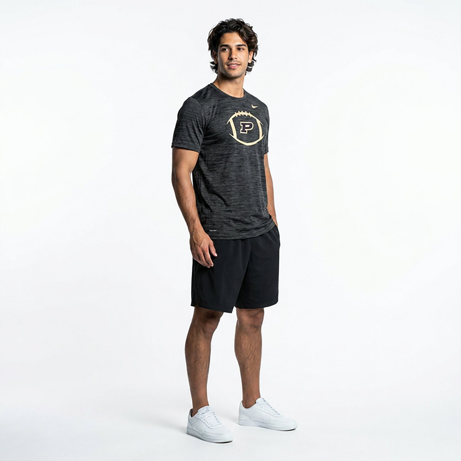 Nike Men's Purdue Football Velocity Legend Short Sleeve T-shirt - view number 3