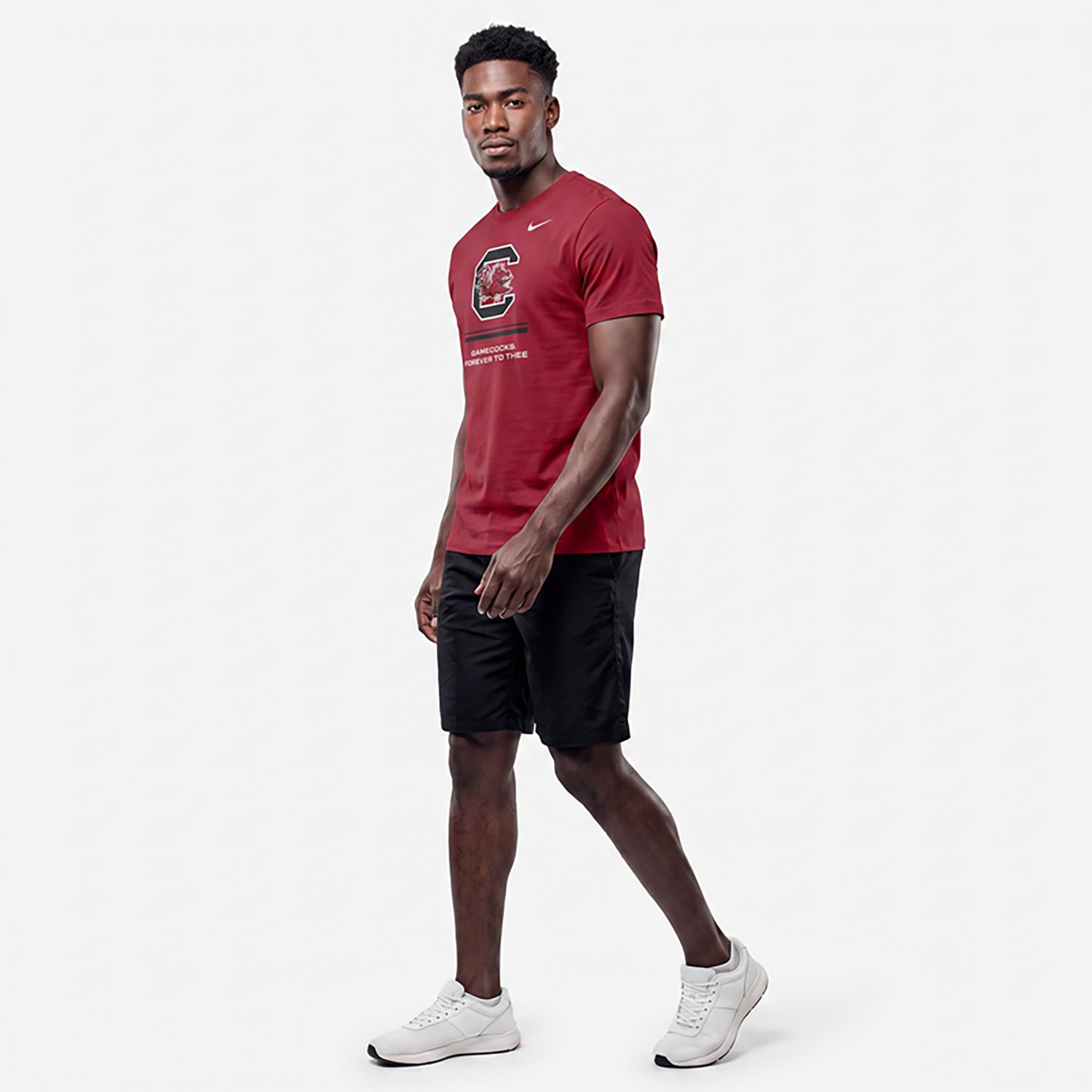 Nike Men's South Carolina Logo Over Bar Dri-FIT Short Sleeve T-shirt - view number 3