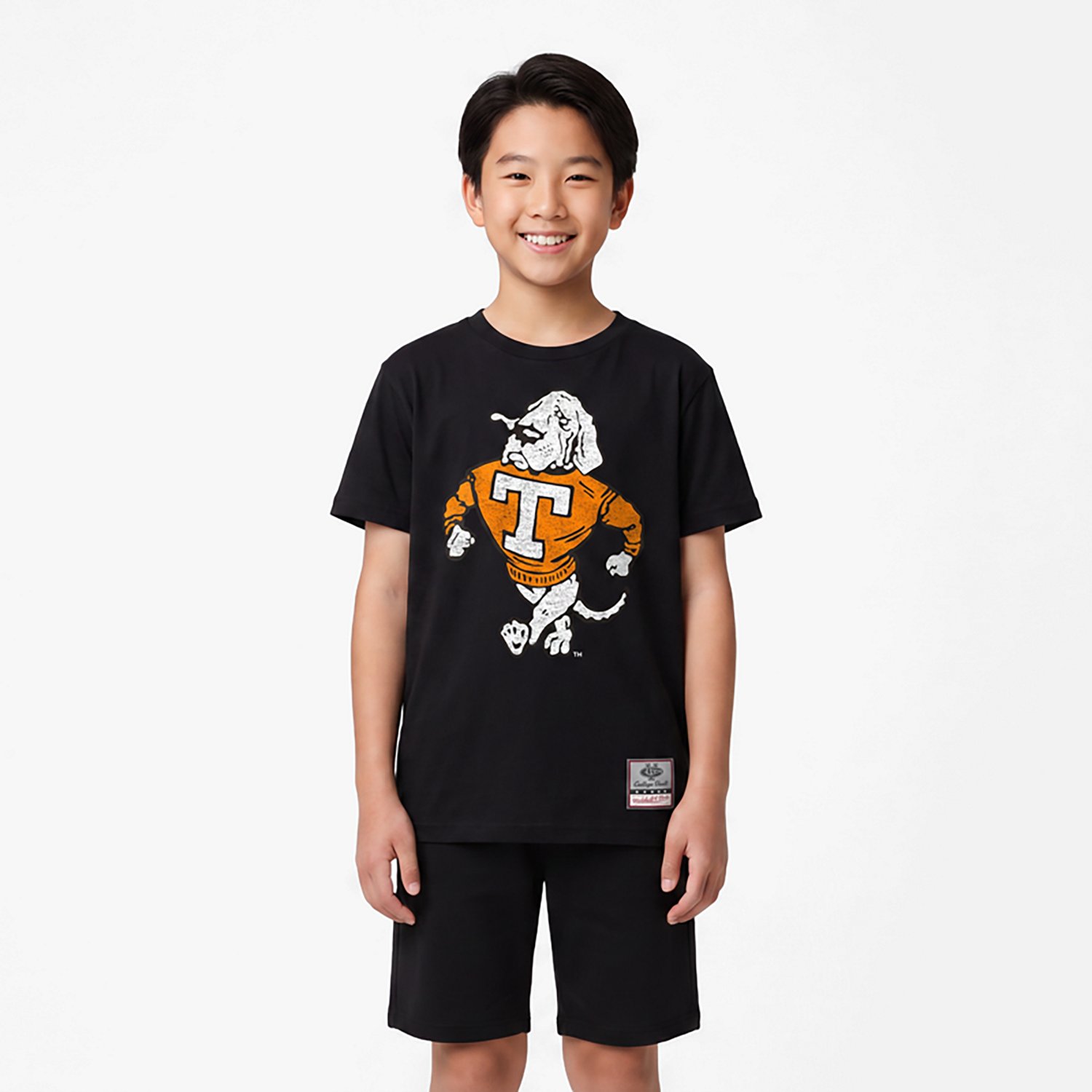 Mitchell & Ness Boys’ Tennessee Volunteers Big Face Mascot Graphic Short Sleeve T‑Shirt - view number 2