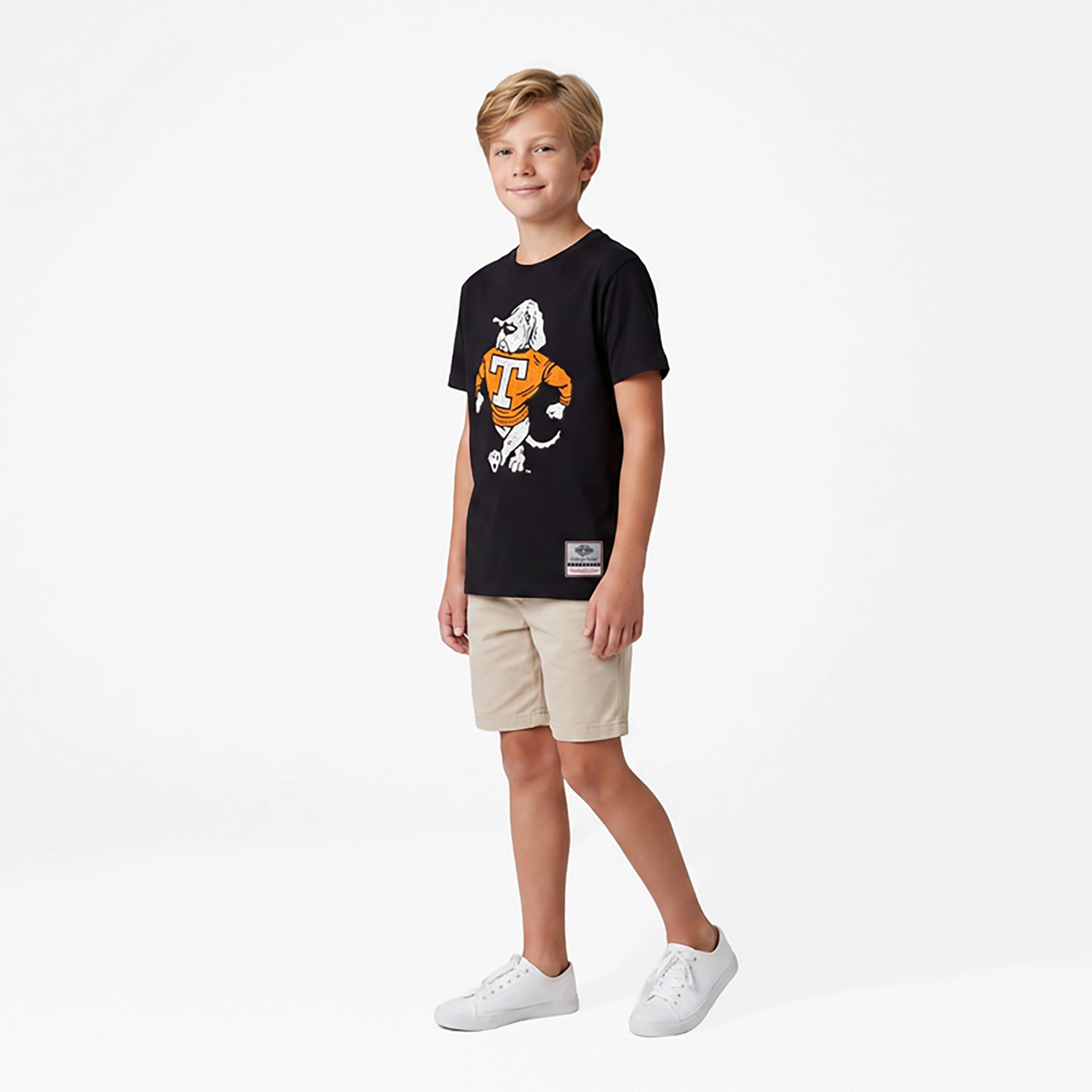 Mitchell & Ness Boys’ Tennessee Volunteers Big Face Mascot Graphic Short Sleeve T‑Shirt - view number 3