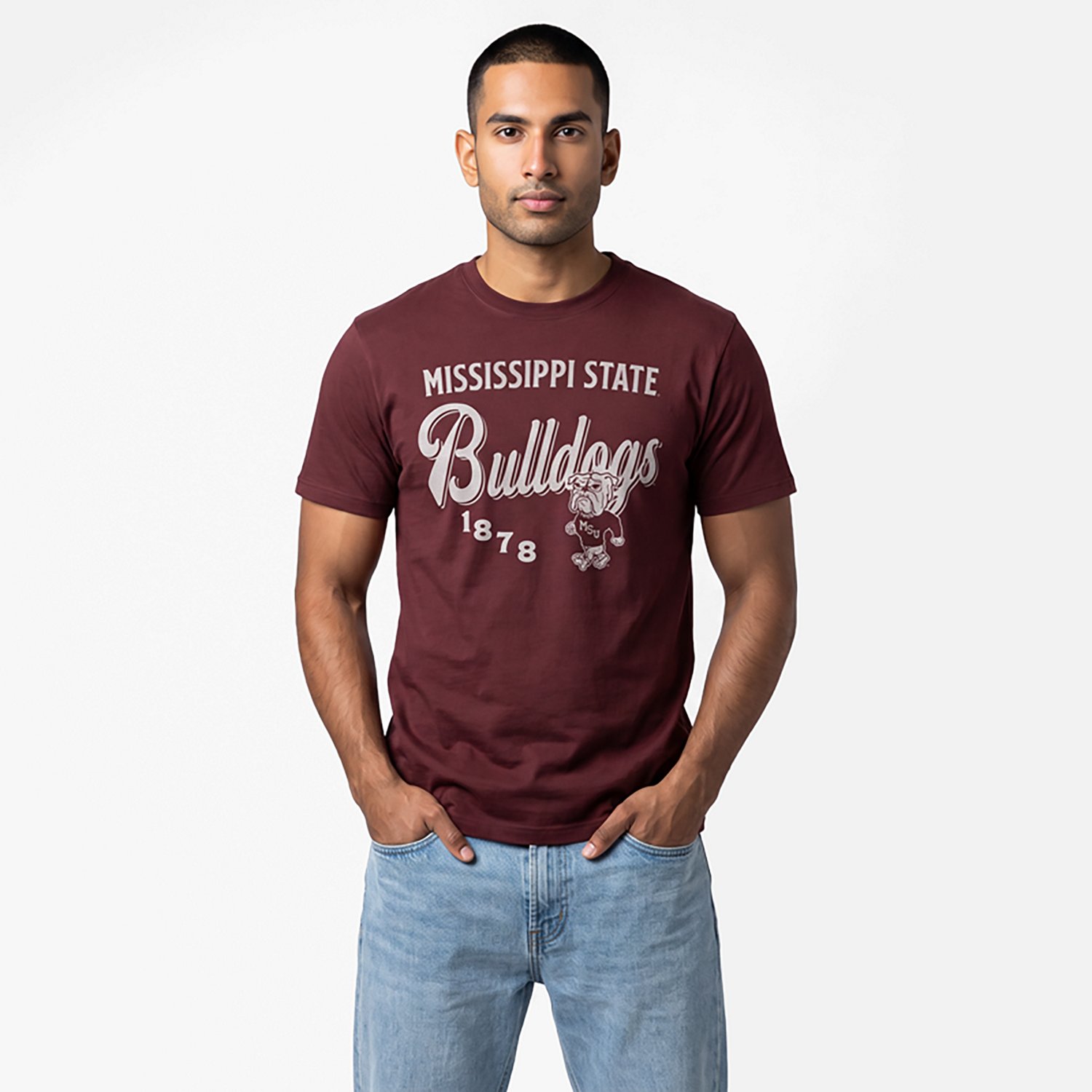 '47 Men's Mississippi State Diagonal Script Short Sleeve T-shirt