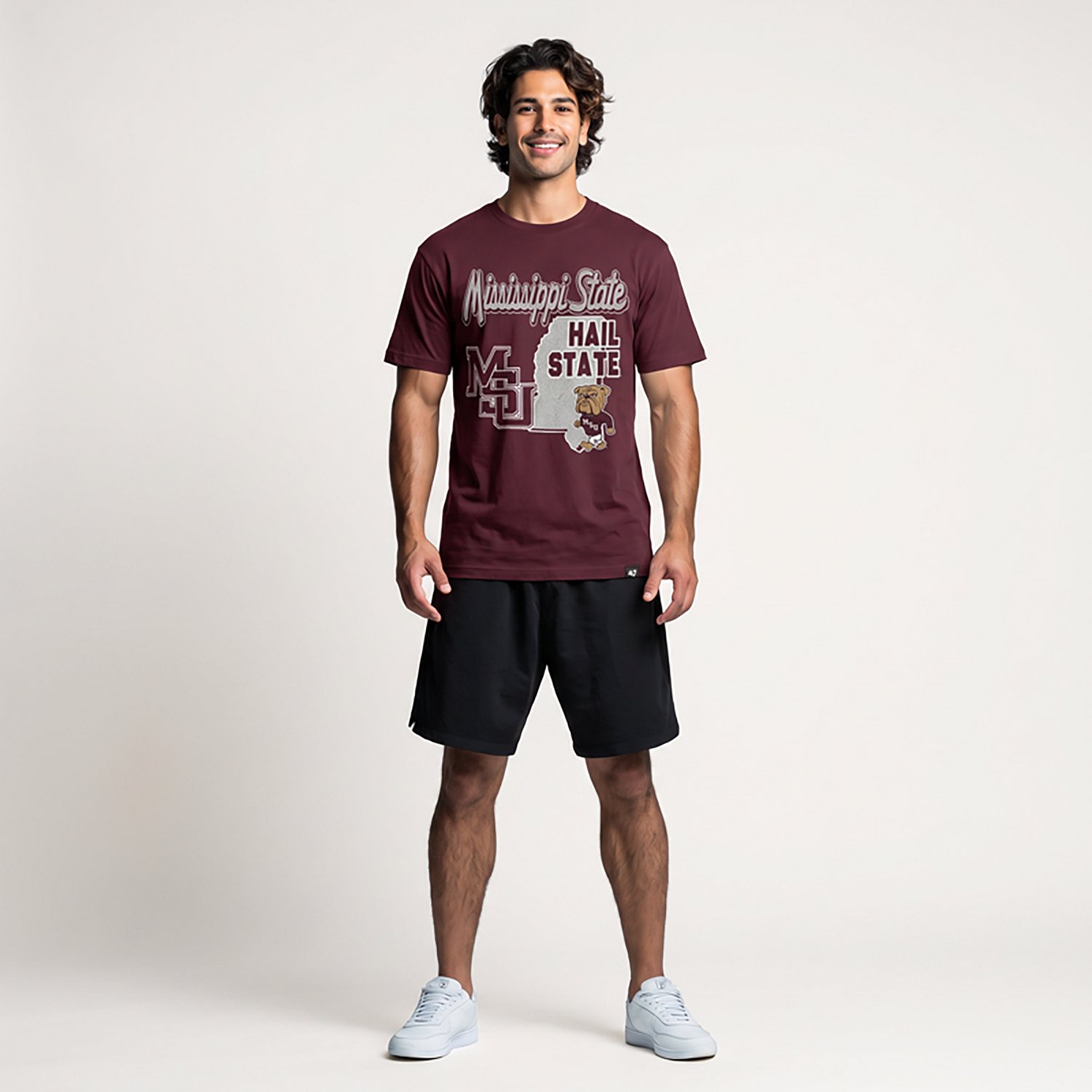 '47 Men's Mississippi State Mascot Mania Short Sleeve T-shirt