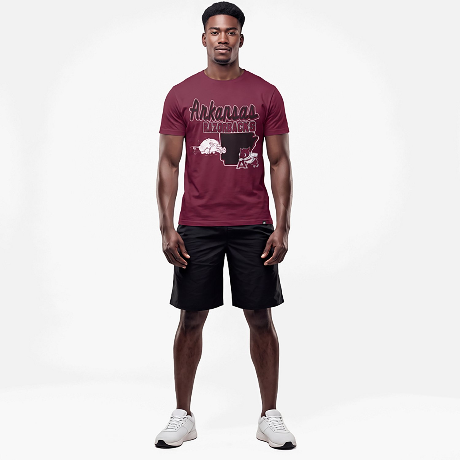 '47 Men's Arkansas Vault Mascot Mania Short Sleeve T-shirt