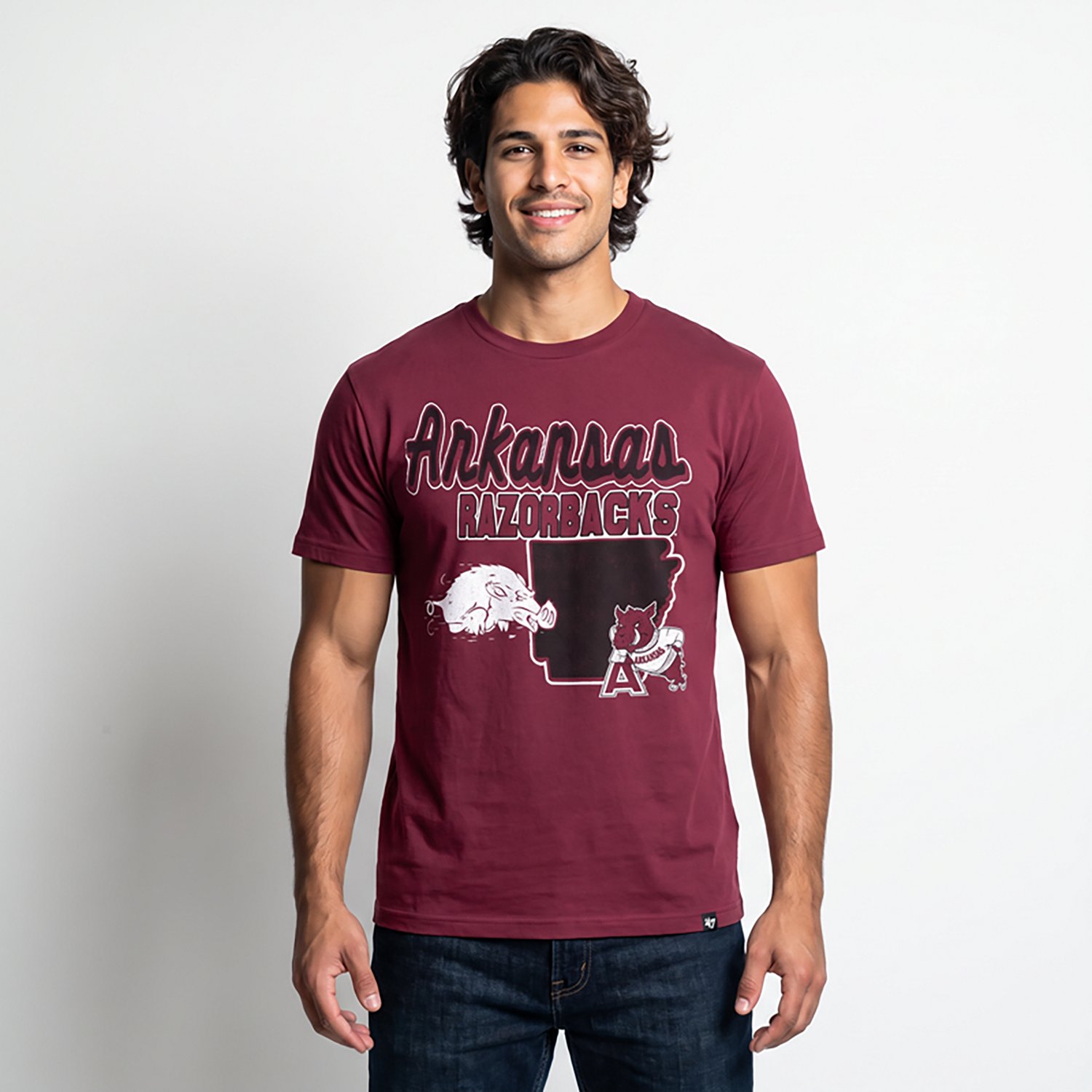 '47 Men's Arkansas Vault Mascot Mania Short Sleeve T-shirt
