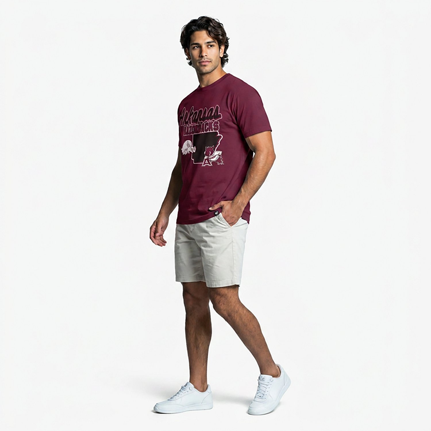 '47 Men's Arkansas Vault Mascot Mania Short Sleeve T-shirt