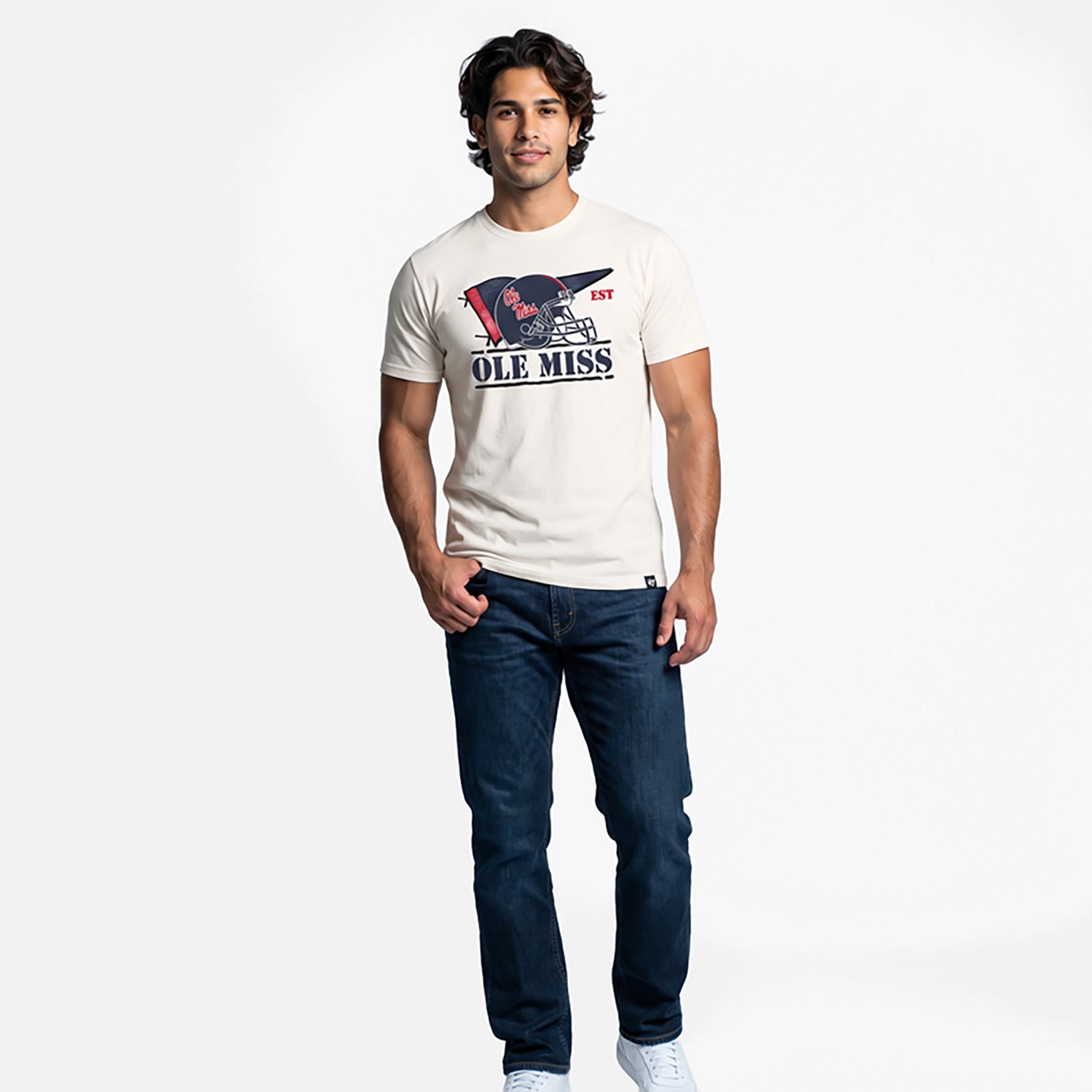 '47 Men's Ole Miss Motion Field Franklin Short Sleeve T-shirt