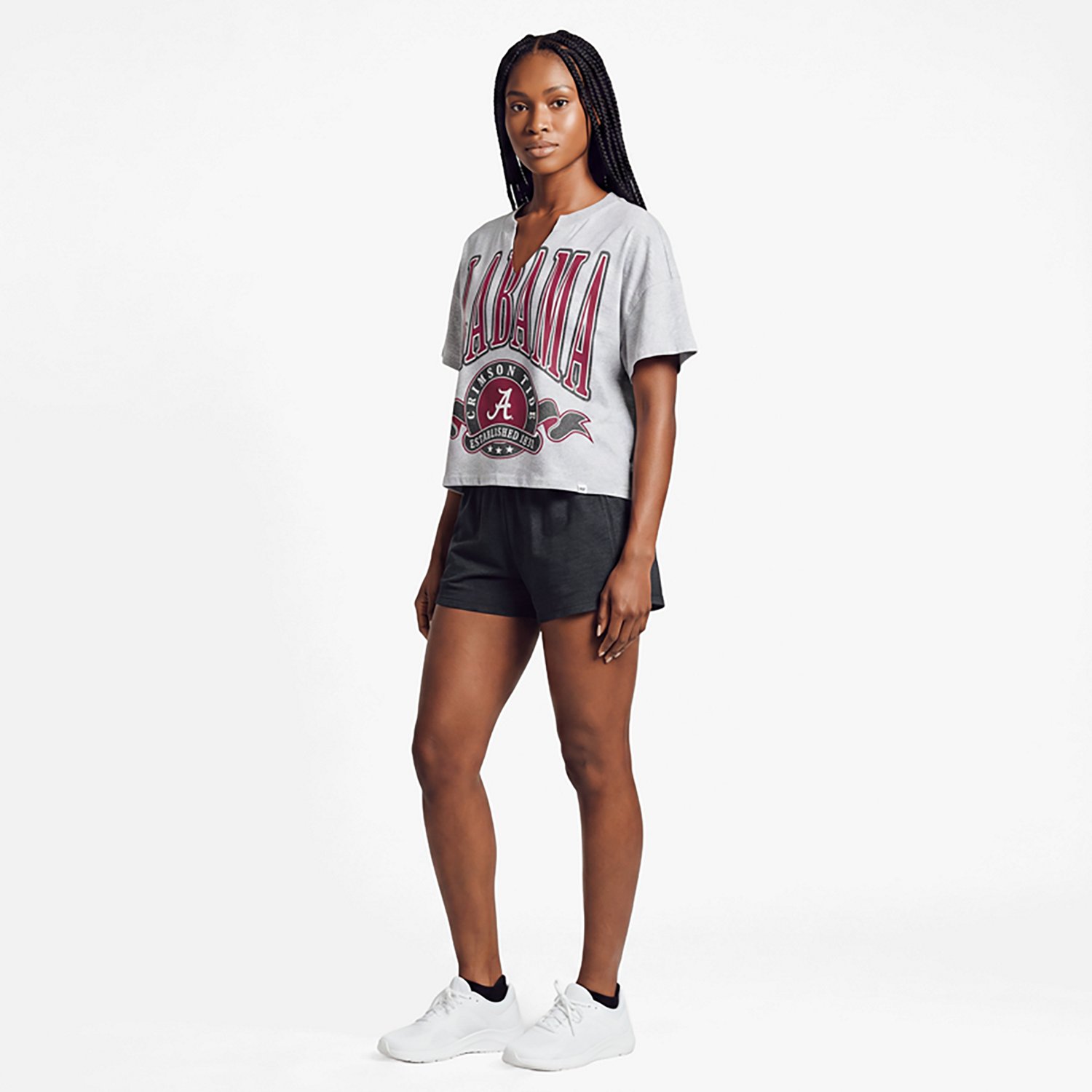 '47 Women's Alabama Banners Oversized Notch Neck Short Sleeve T-shirt - view number 2