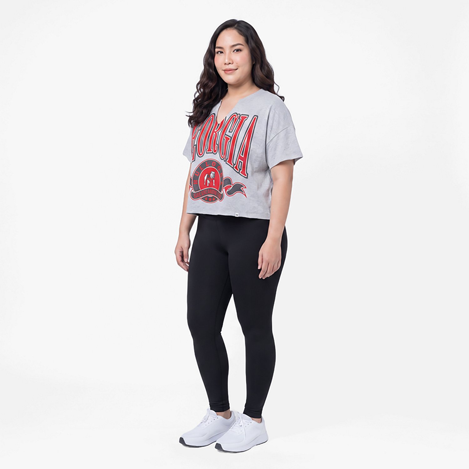 '47 Women's Georgia Banners Out Oversized Notch Neck T-shirt - view number 3