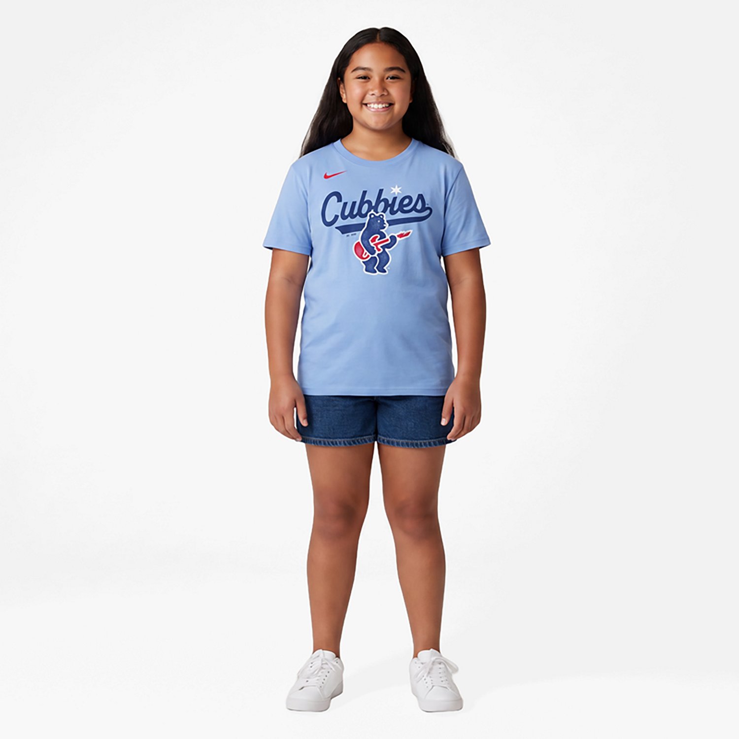 Youth Nike Light Chicago Cubs Electric Bear Alternate T-Shirt