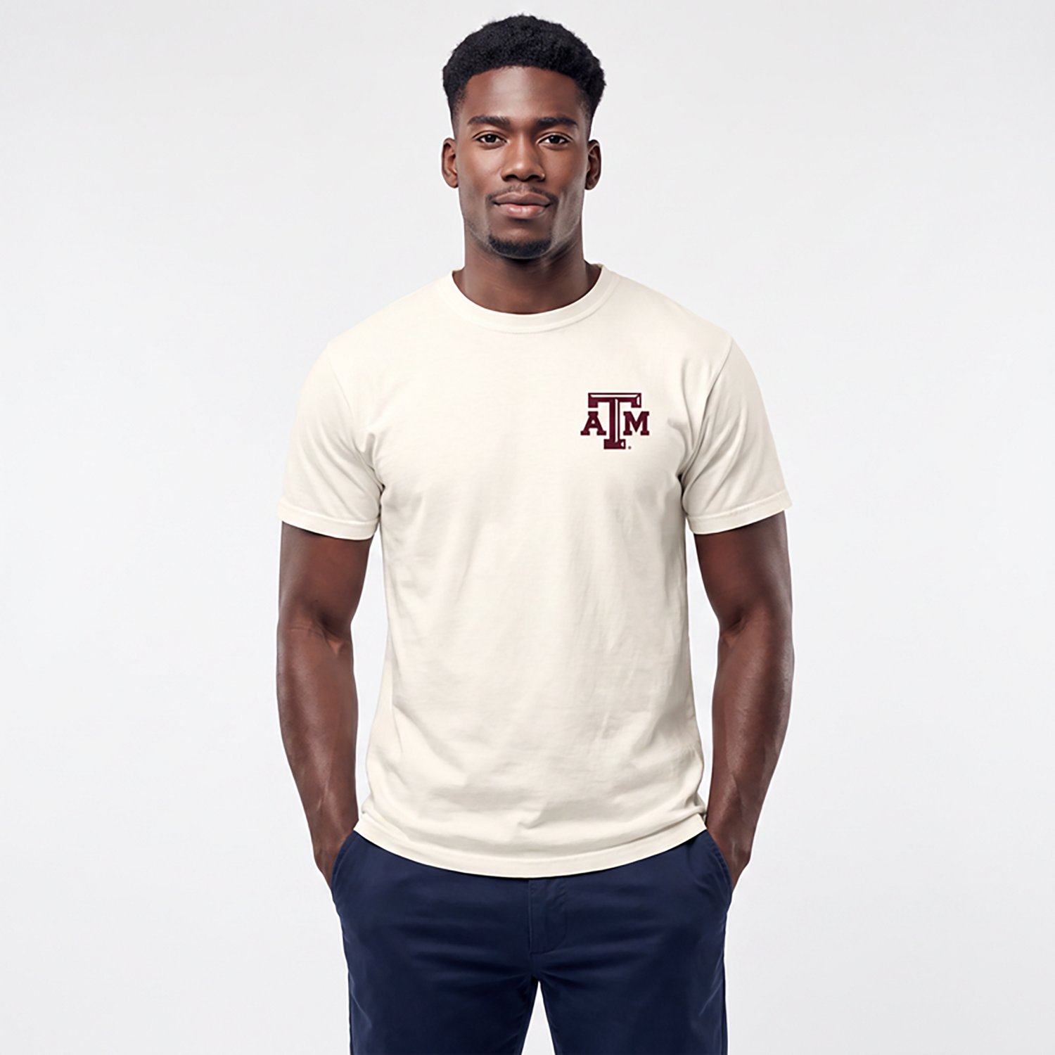 WILDCAT RETRO Men's Texas A&M University Diagonal Aggies Comfort Colors T-shirt - view number 2