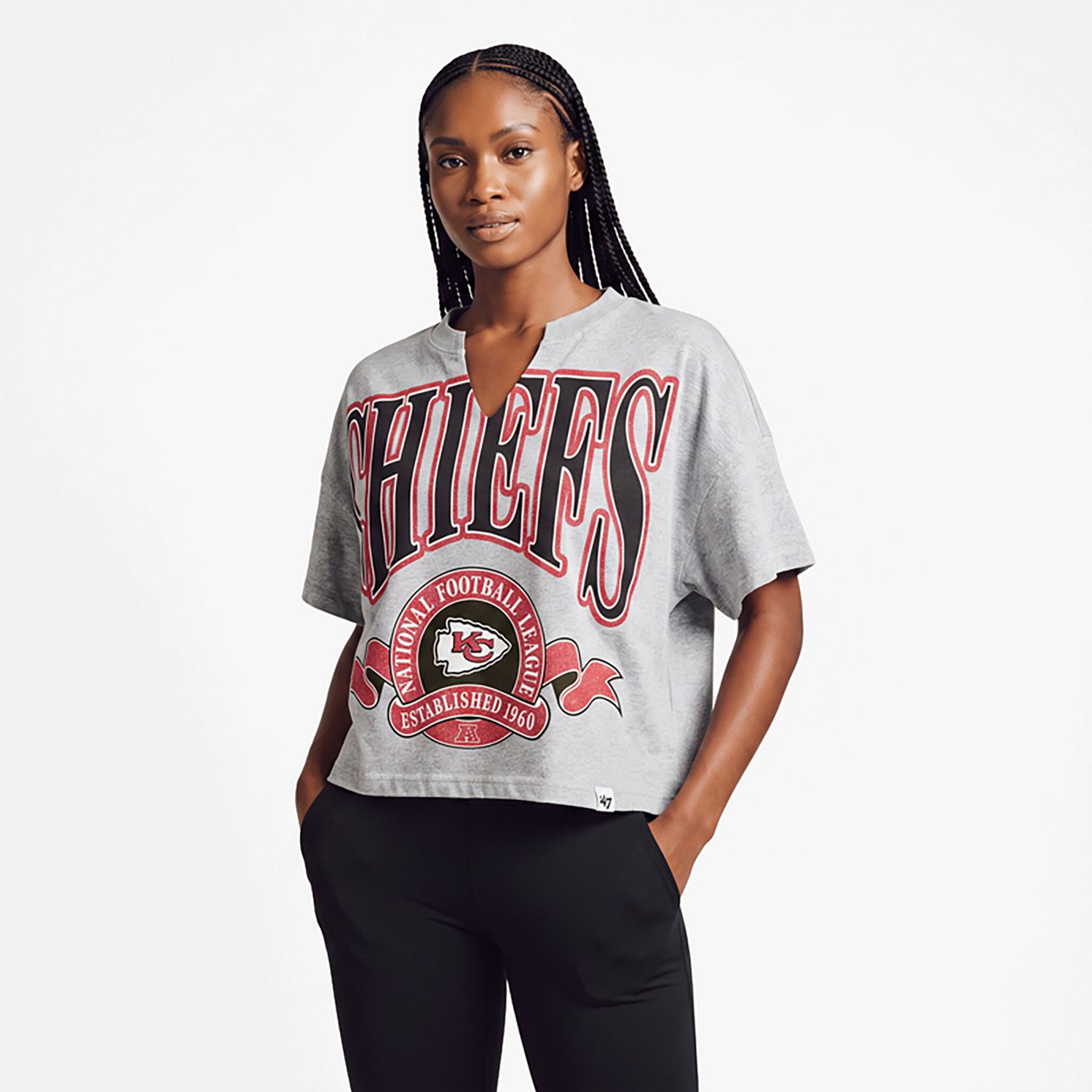 '47 Women's Chiefs Banners Out Oversized Short Sleeve T-shirt - view number 2