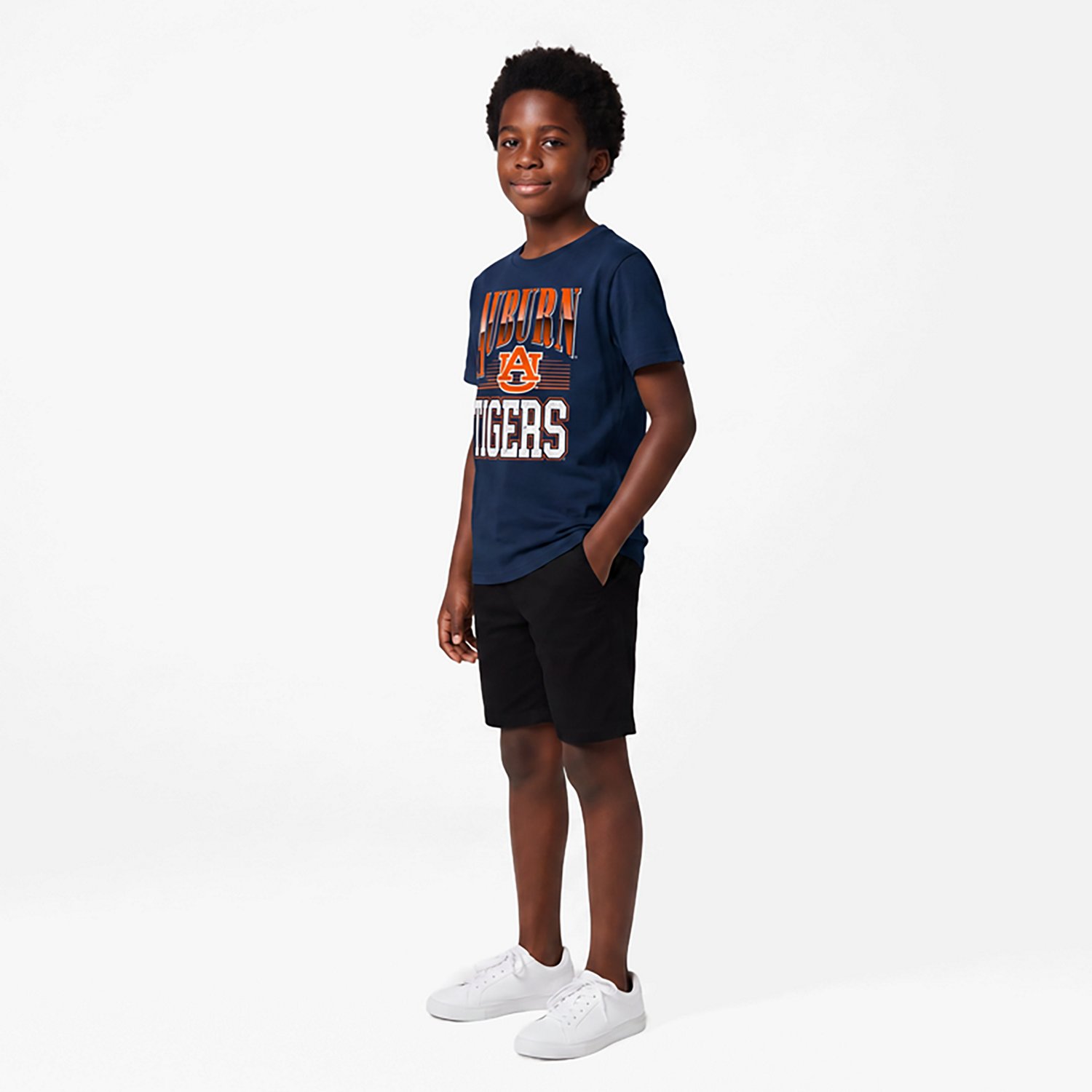 Outerstuff Boys' Auburn University Chrome Header Graphic T-shirt - view number 3