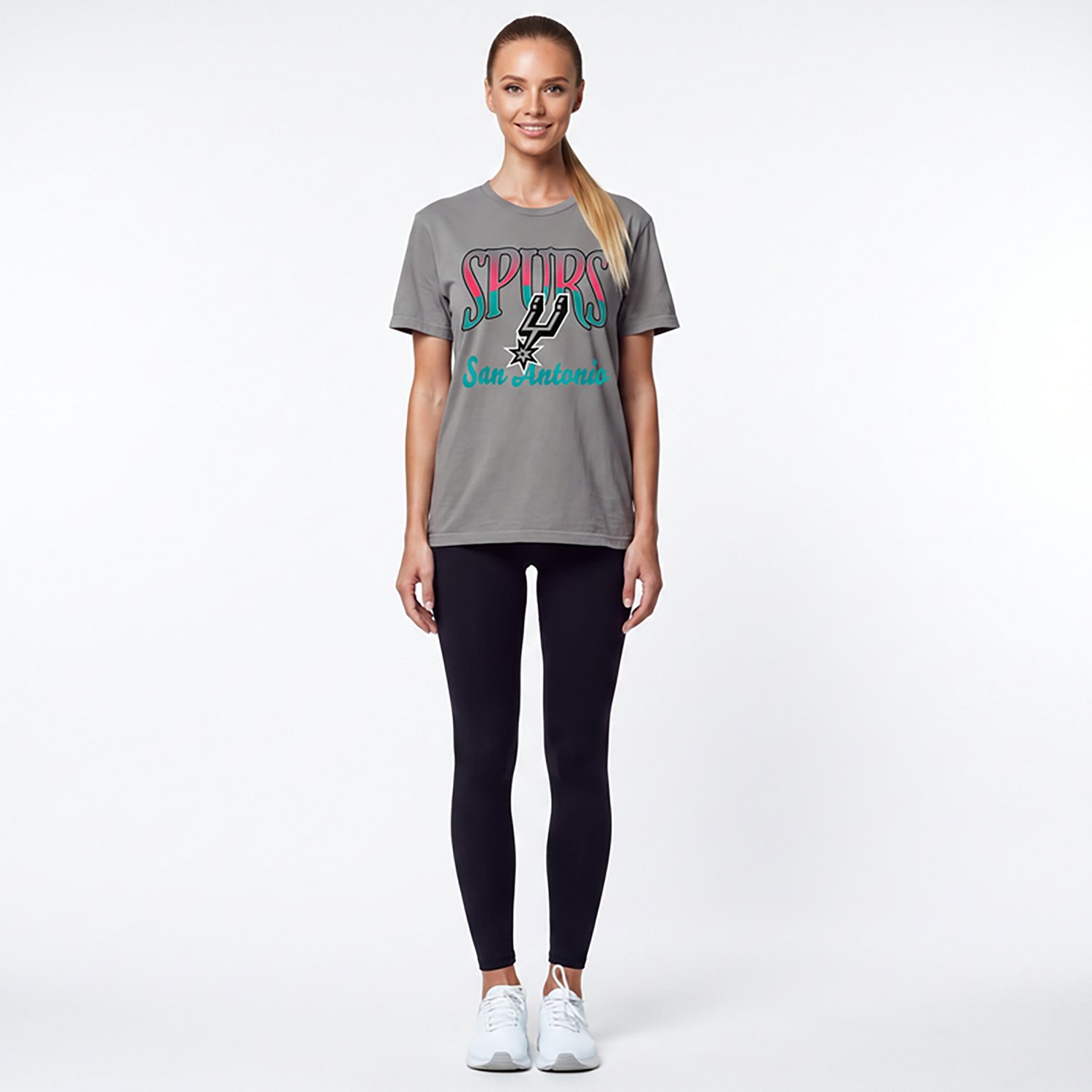 Stadium Essentials Women's Spurs Sky High Short Sleeve Tee