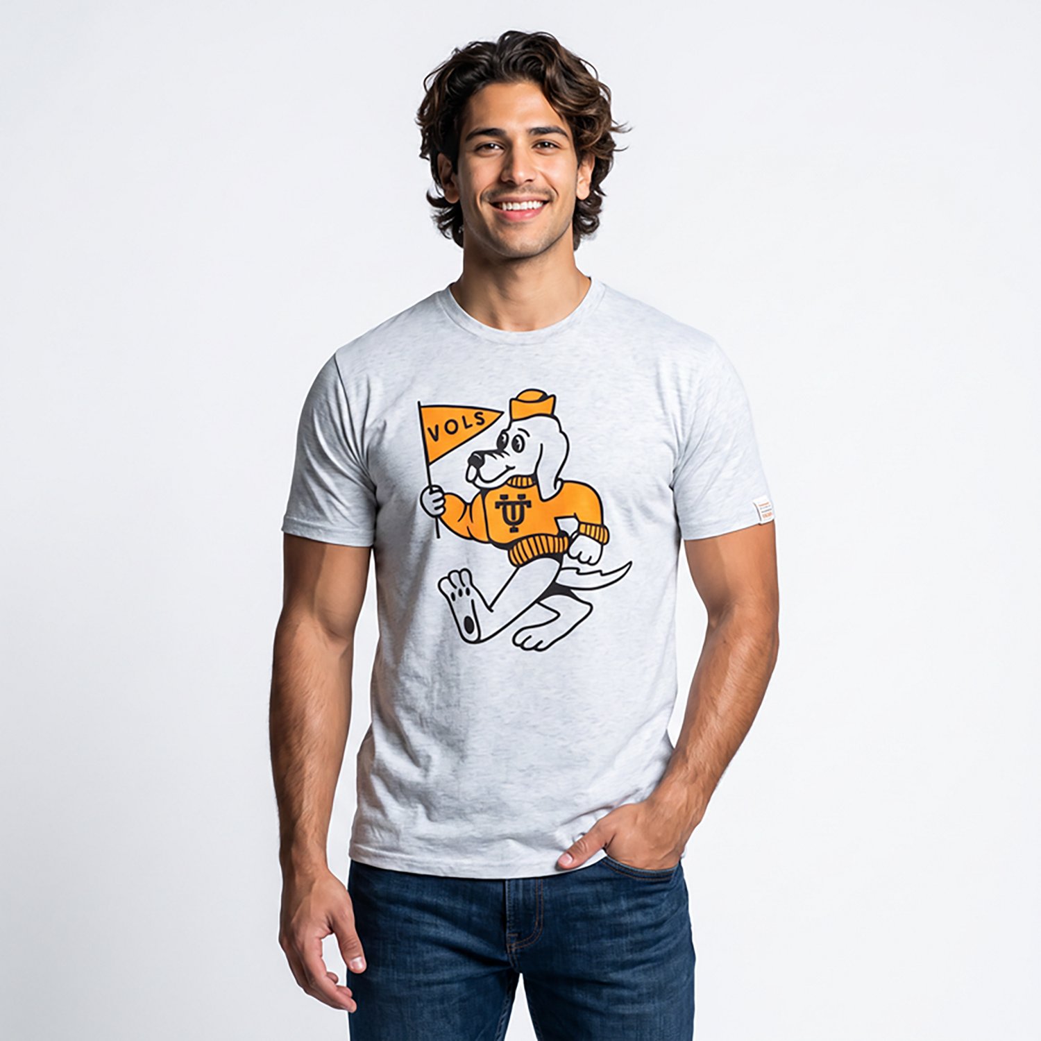 Homefield Men's University of Tennessee Retro Smokey Cartoon Short Sleeve T-shirt