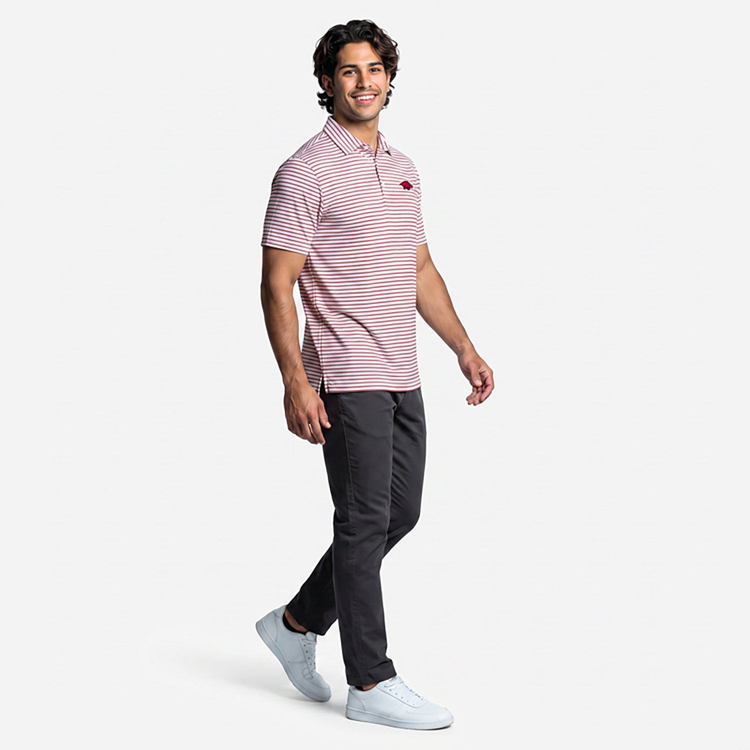 Antigua Men's University of Arkansas Streamline Polo Shirt - view number 3