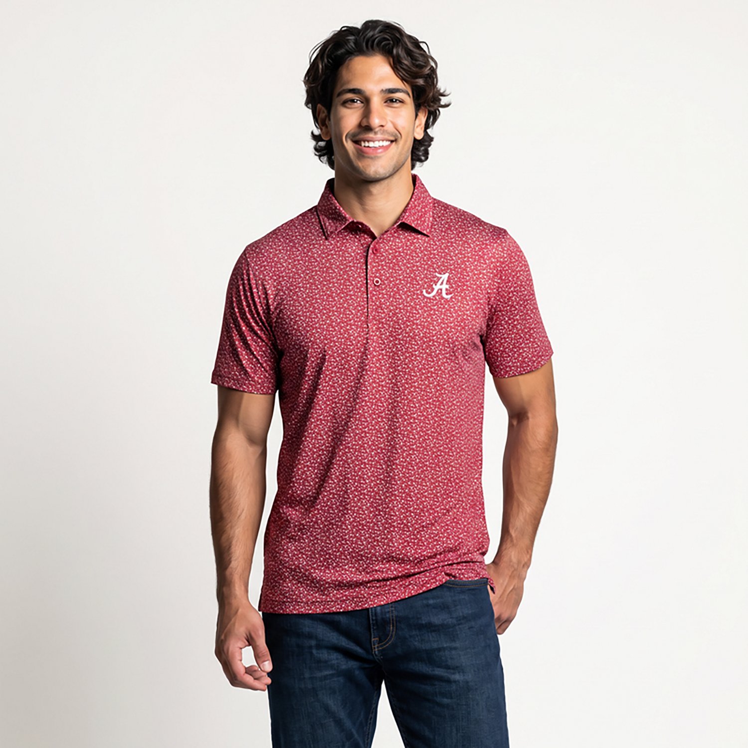 Antigua Men's University of Alabama Vigorous Polo Shirt - view number 2