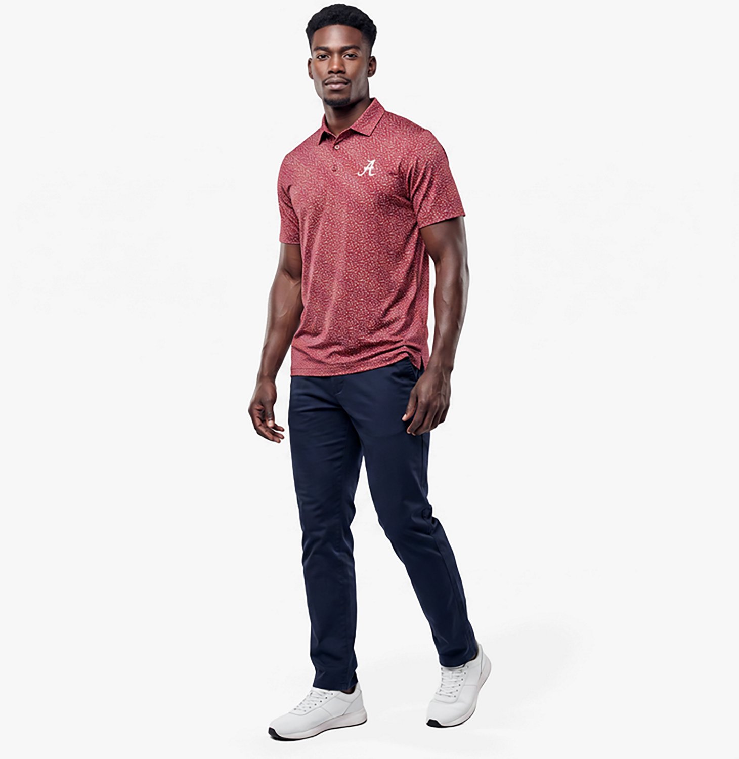 Antigua Men's University of Alabama Vigorous Polo Shirt - view number 3