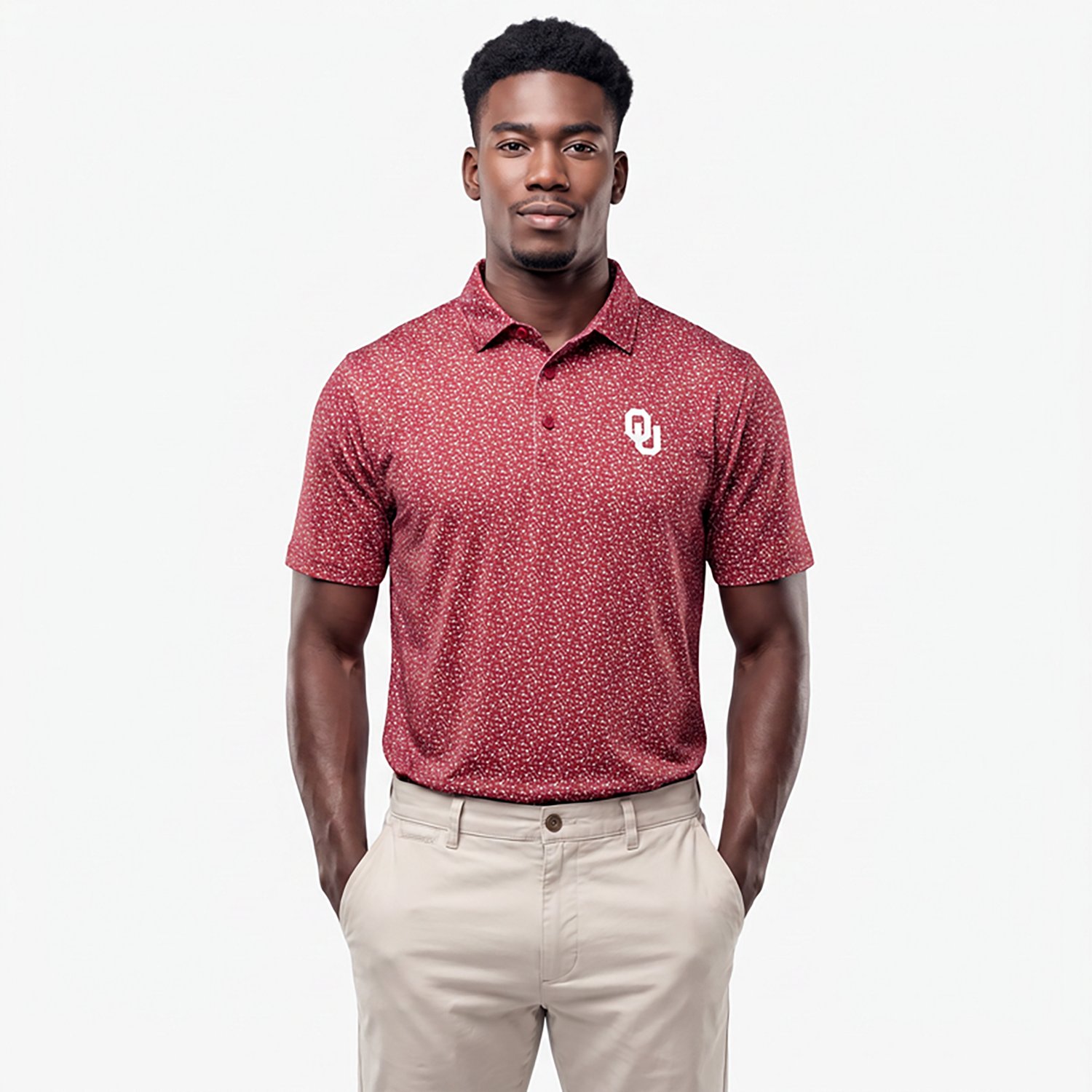 Antigua Men's University of Oklahoma Vigorous Polo Shirt - view number 2