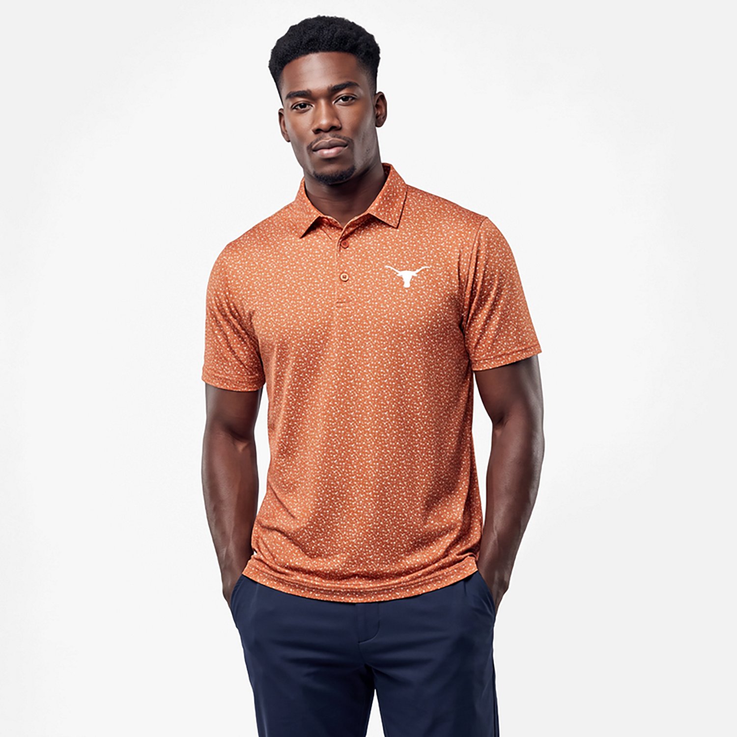 Antigua Men's University of Texas Vigorous Polo Shirt - view number 2