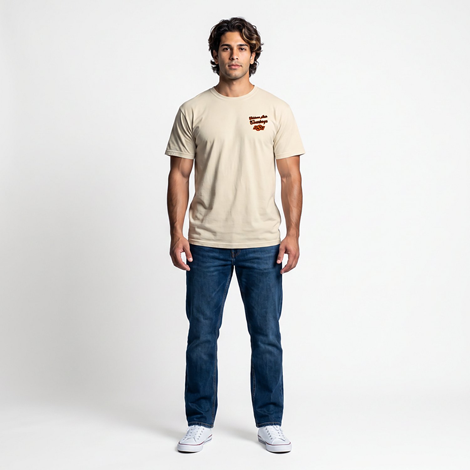 Image One Men's Oklahoma State University Mascot Layout Graphic T-shirt