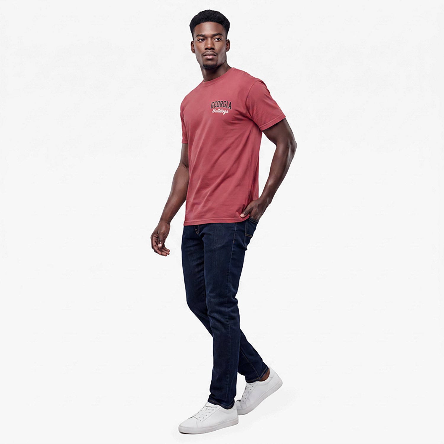 Comfort Wash Men's University of Georgia Bulldog Flag Short Sleeve T-Shirt - view number 3