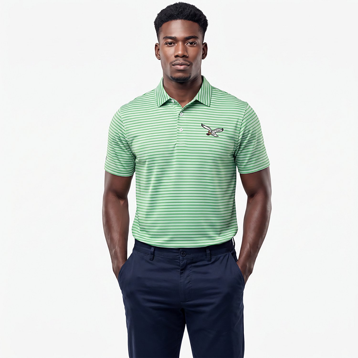 Antigua Men's Philadelphia Eagles Streamline Polo Shirt - view number 2