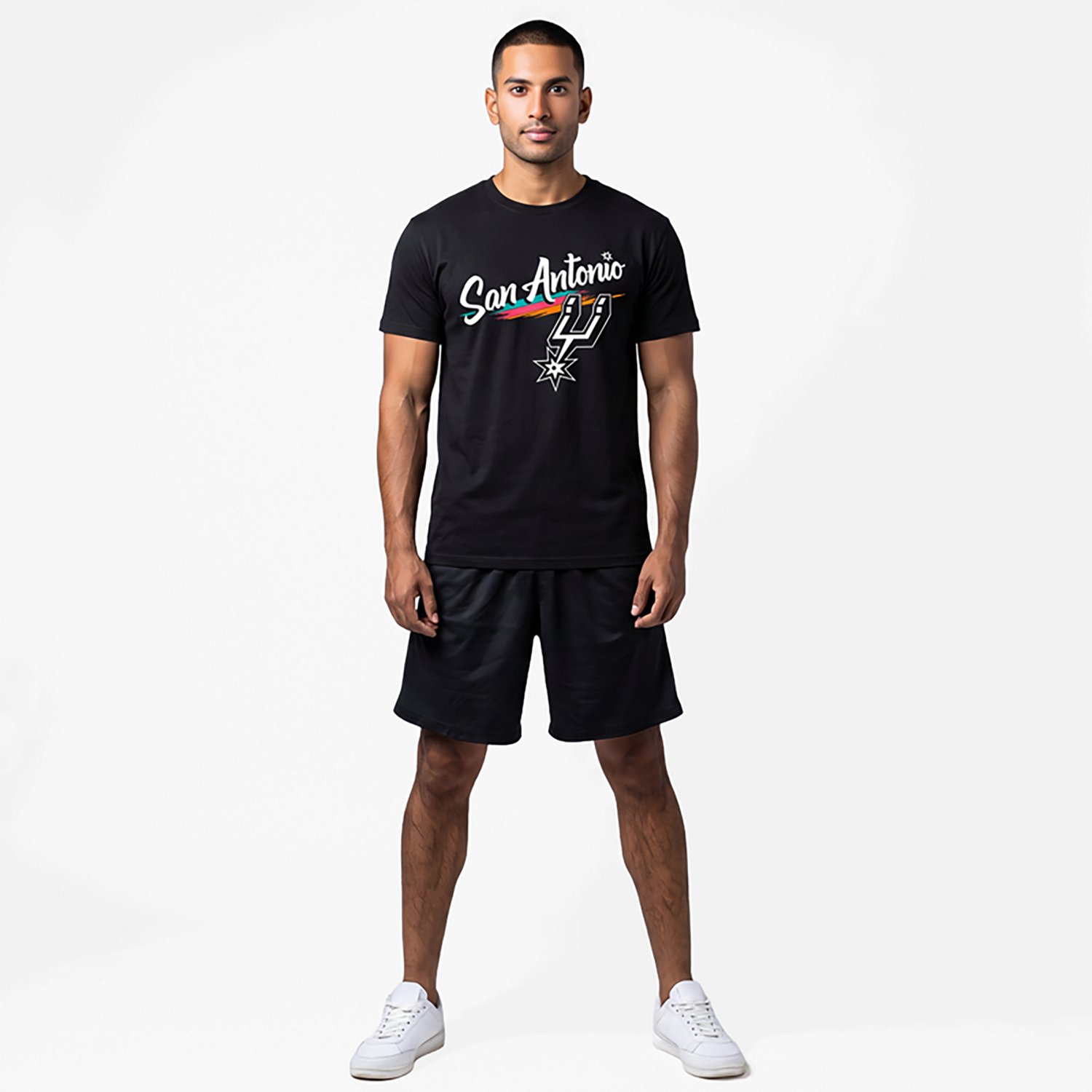 Something Inked Men's San Antonio Spurs Script T-Shirt