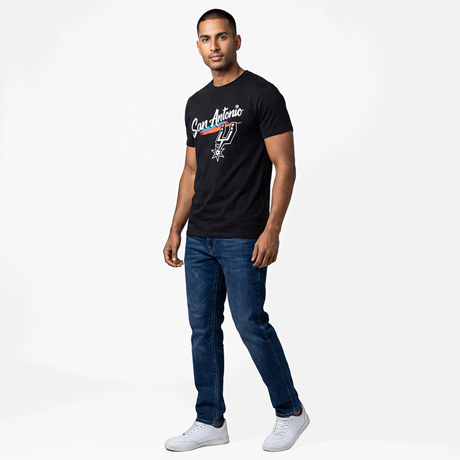 Something Inked Men's San Antonio Spurs Script T-Shirt - view number 3