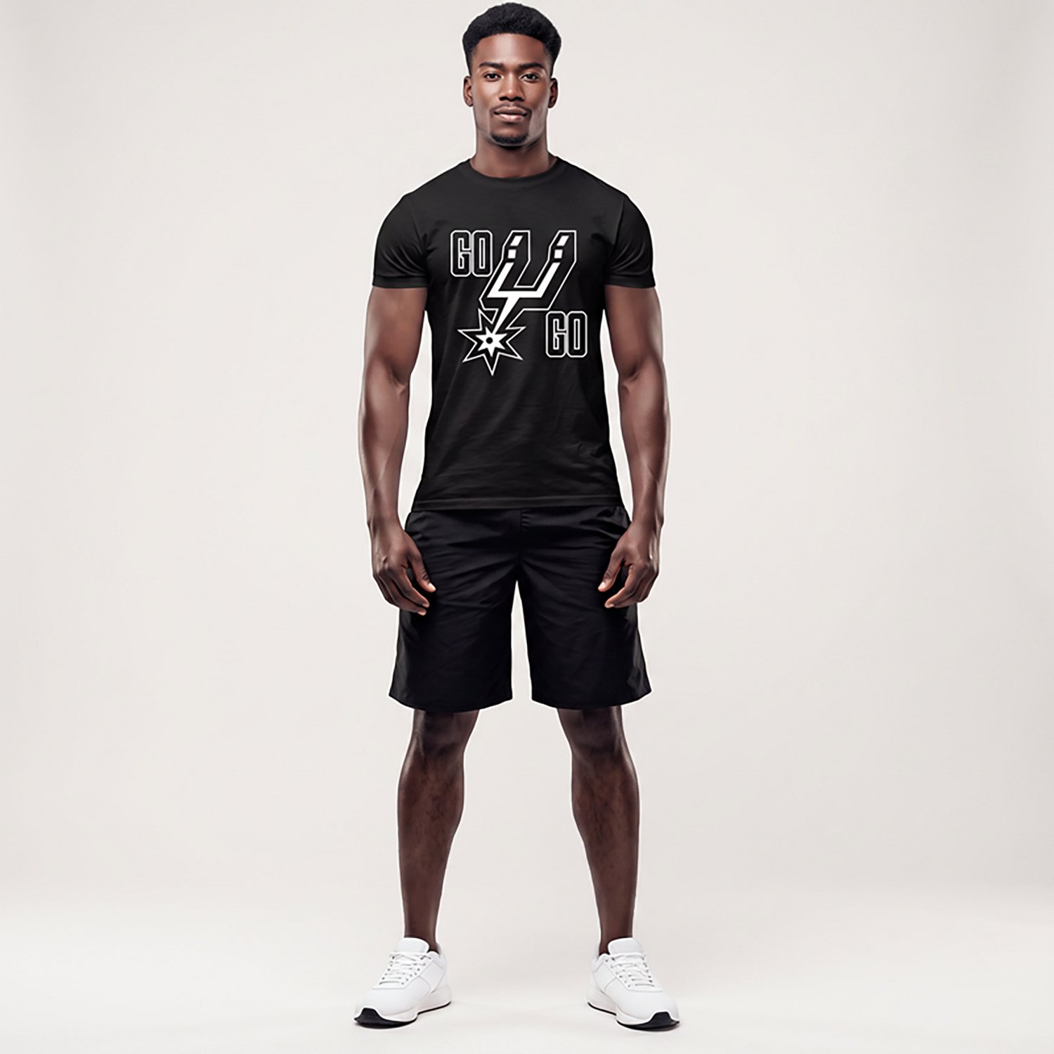 Something Inked Men's San Antonio Spurs Go Spurs Go T-Shirt