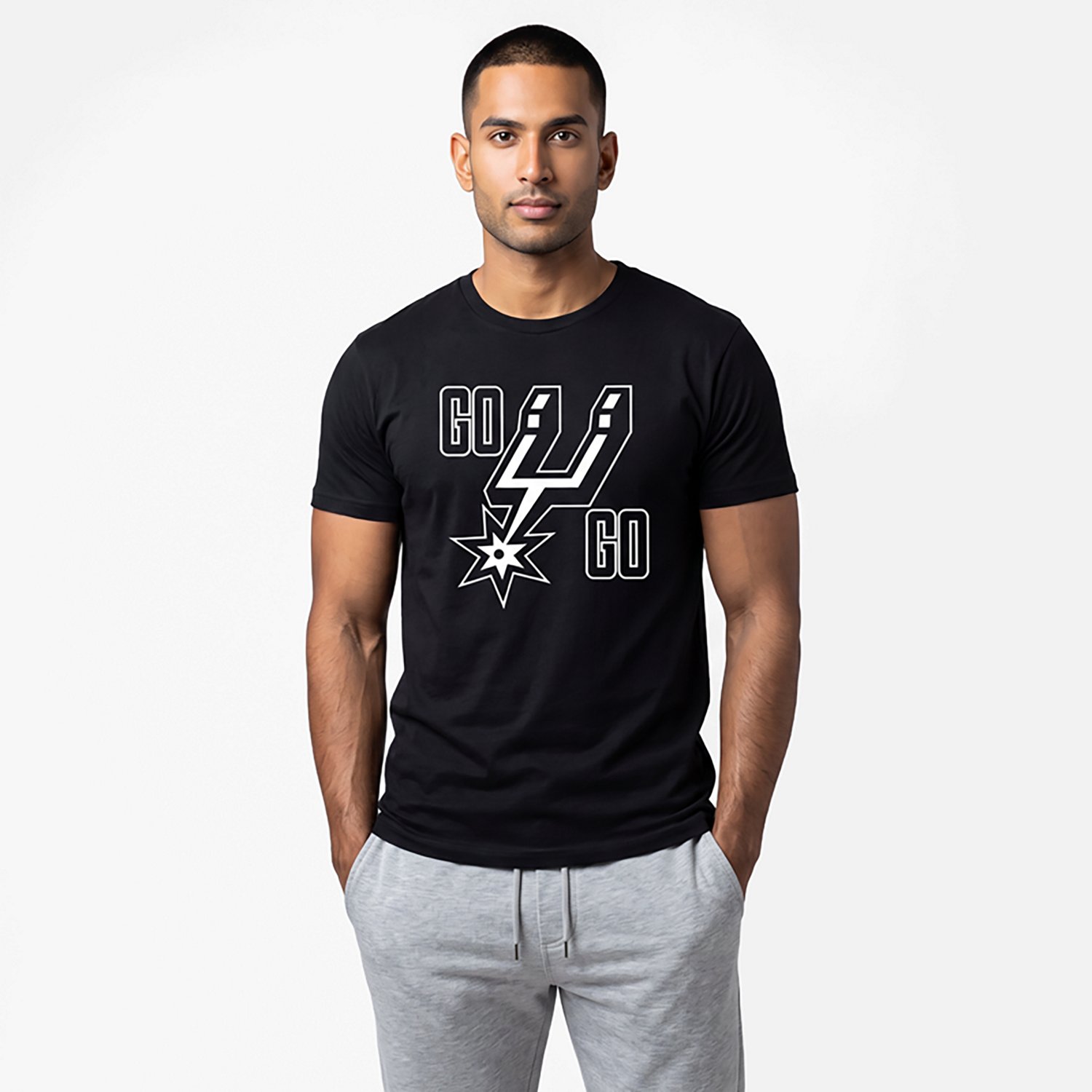 Something Inked Men's San Antonio Spurs Go Spurs Go T-Shirt - view number 2