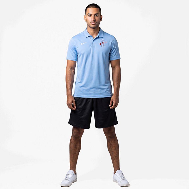 Nike Men's Light Blue Chicago Cubs Alternate Victory Dri-fit Polo Shirt - Light Blue
