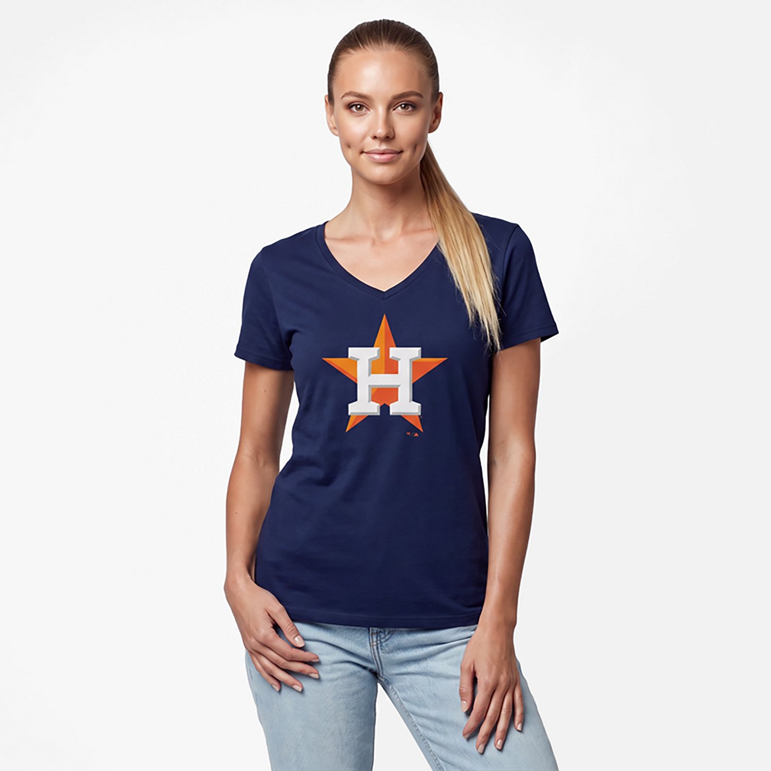 Logo Athletic Houston Astros Official Logo Athletic V-Neck T-Shirt - view number 2