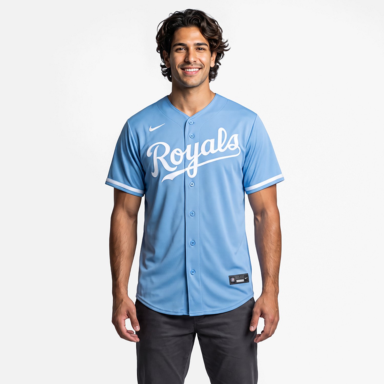 Nike Light Kansas City Royals Alternate Replica Jersey - view number 2