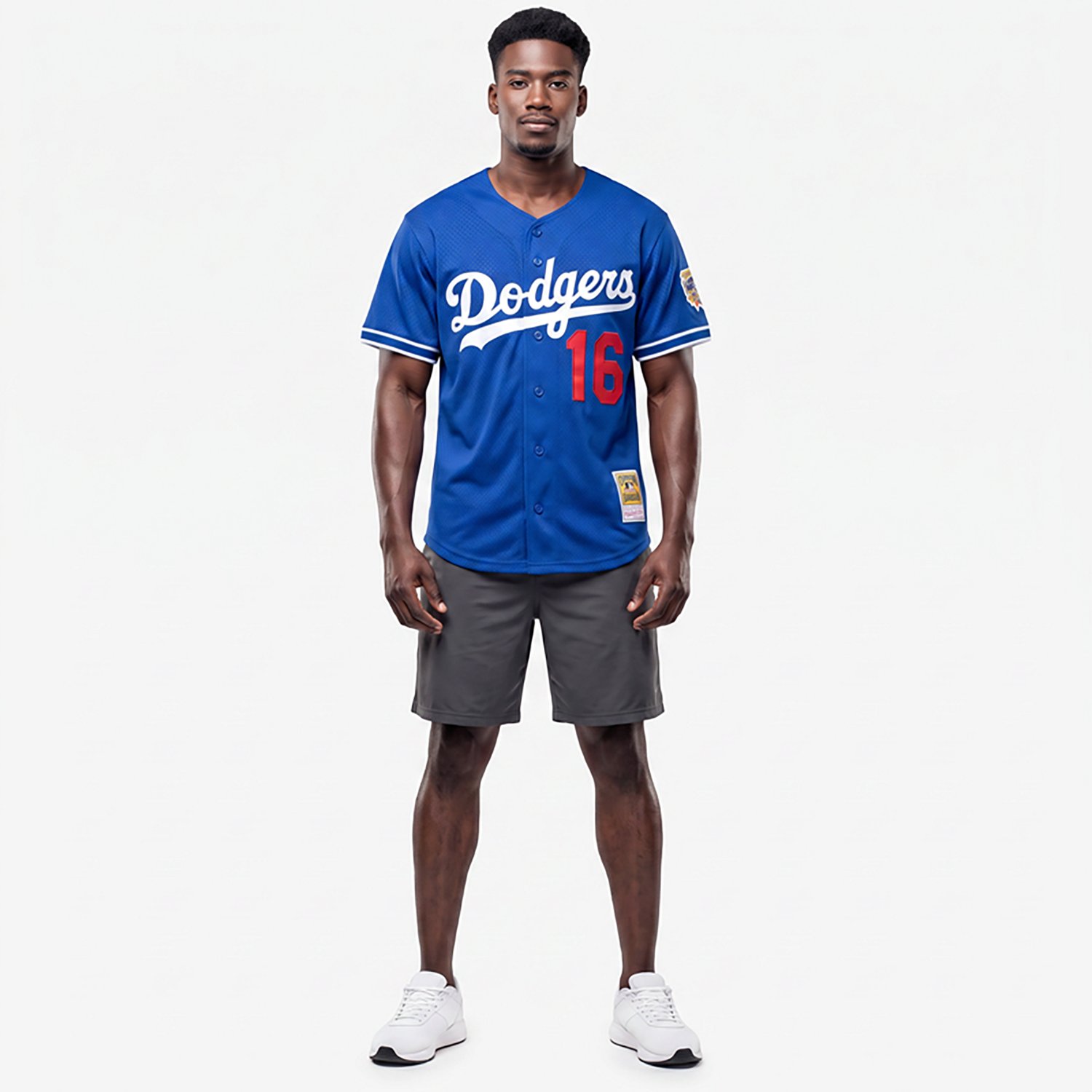 Mitchell  Ness Hideo Nomo Los Angeles Dodgers Big  Tall Cooperstown Collection Mesh Batting Practice Jersey