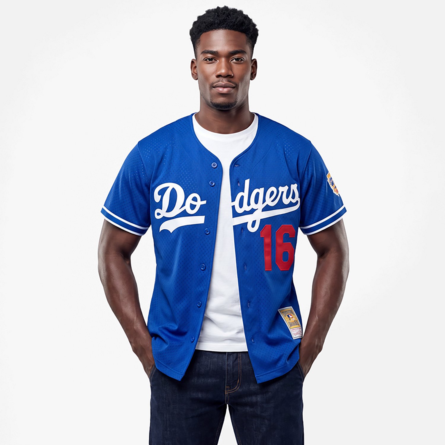 Mitchell  Ness Hideo Nomo Los Angeles Dodgers Big  Tall Cooperstown Collection Mesh Batting Practice Jersey - view number 2