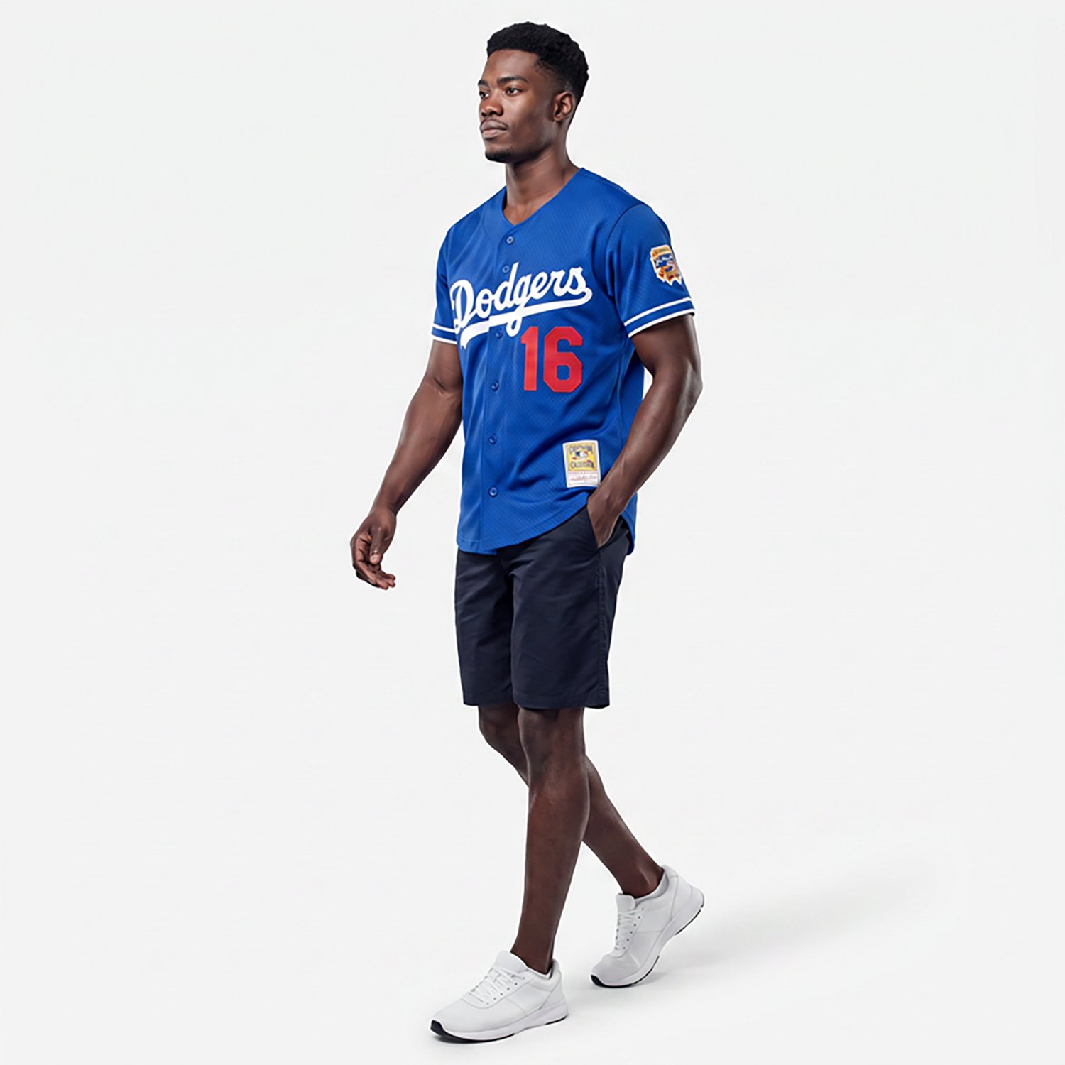 Mitchell  Ness Hideo Nomo Los Angeles Dodgers Big  Tall Cooperstown Collection Mesh Batting Practice Jersey - view number 3