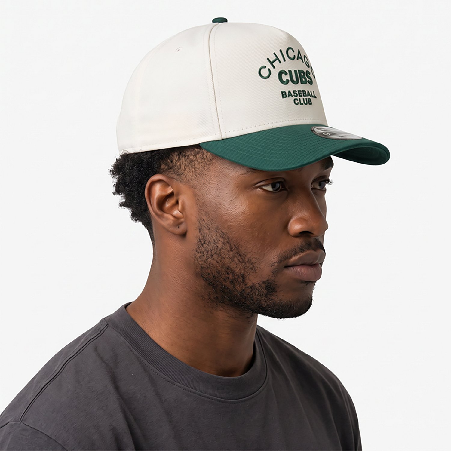 New Era Dark Green Chicago Cubs Chrome A-Frame 9FIFTY Snapback Hat