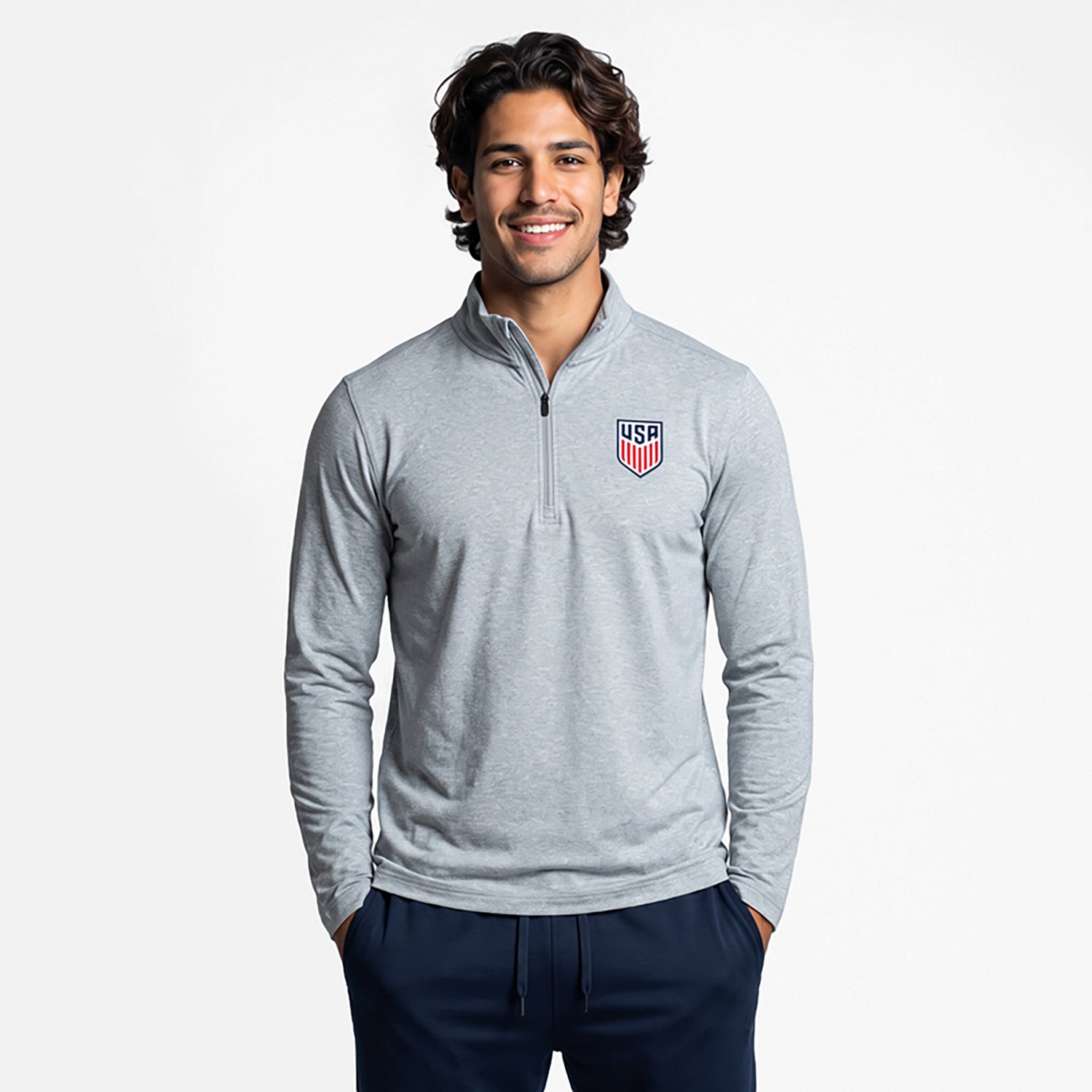 Antigua USMNT Hunk Quarter-Zip Top - view number 2