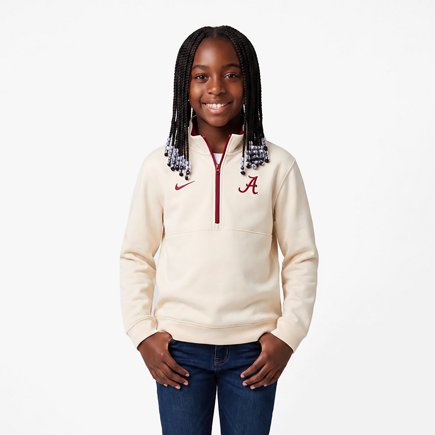 Nike Alabama Crimson Tide Primetime Club Fleece Half-Zip Pullover - view number 2