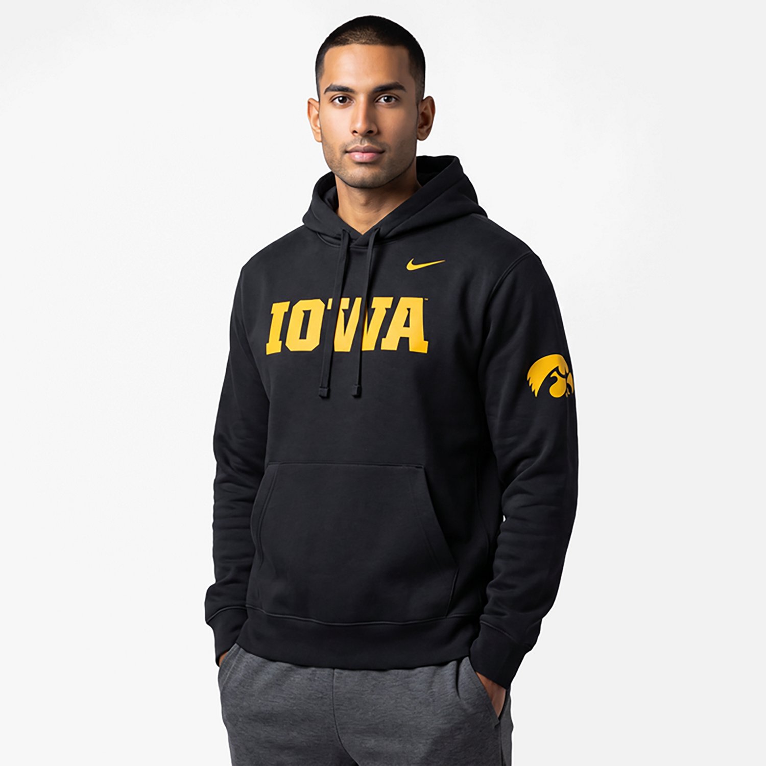Nike Iowa Hawkeyes 2026 Sideline Club Fleece Hoodie - view number 2