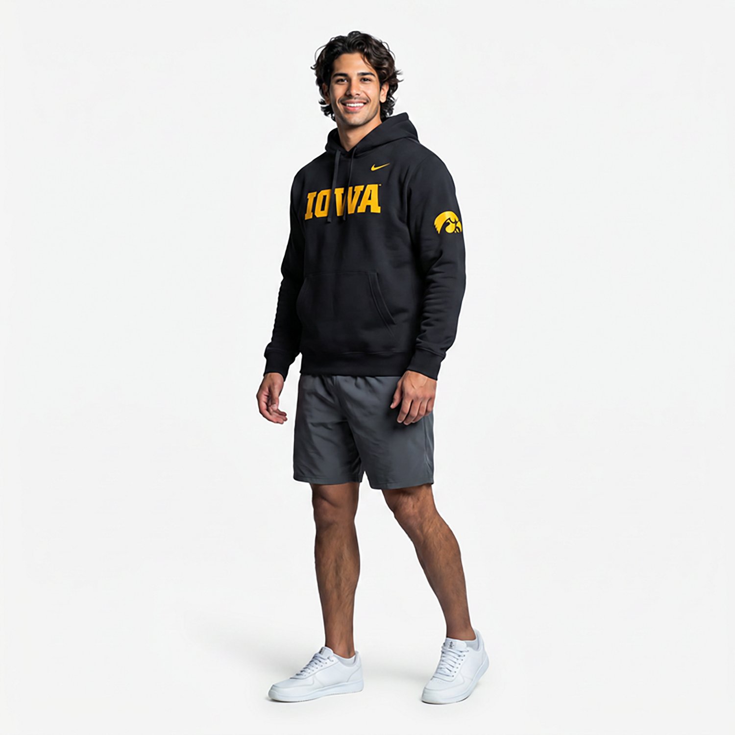 Nike Iowa Hawkeyes 2026 Sideline Club Fleece Hoodie - view number 3