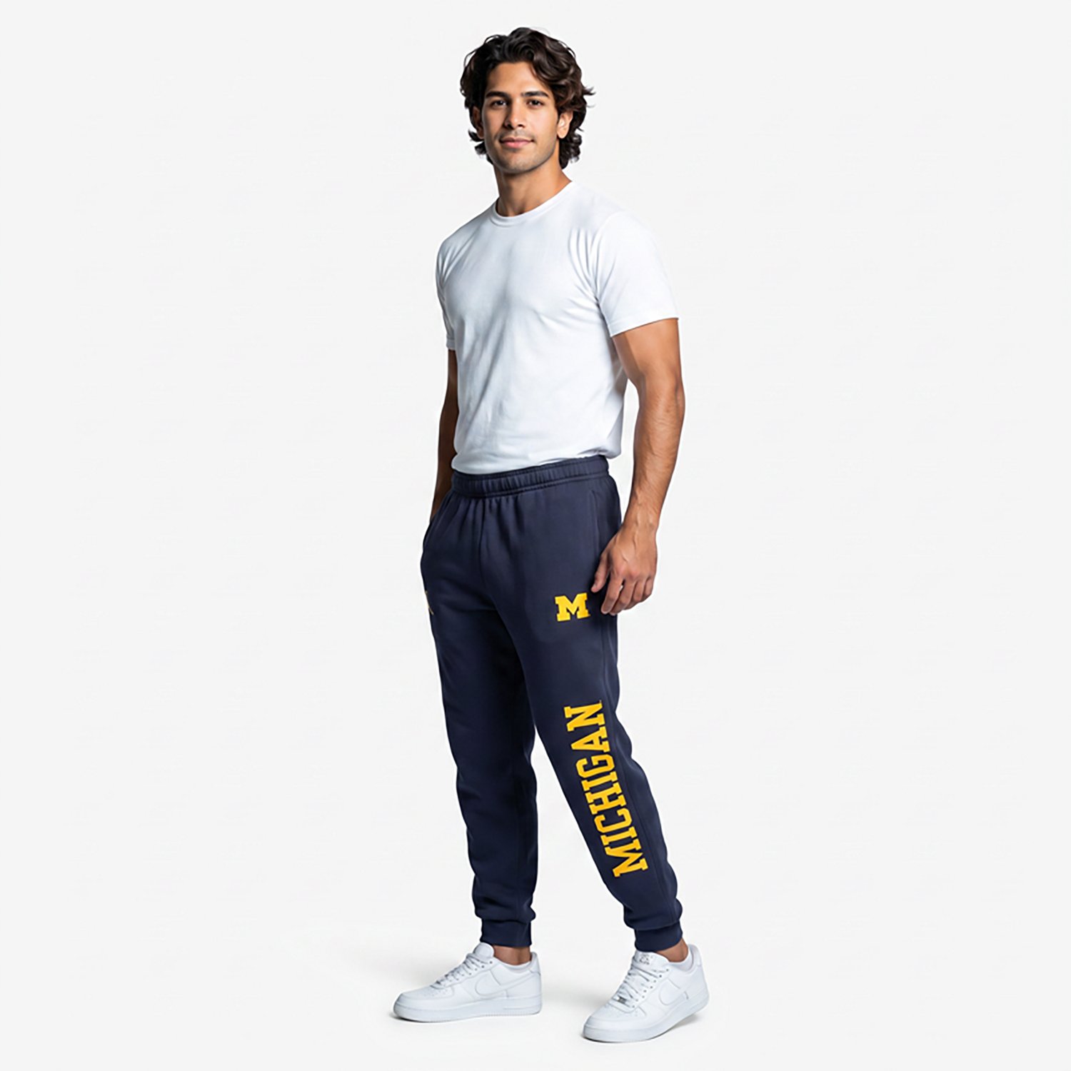 Jordan Brand Michigan Wolverines Primetime Club Fleece Joggers - view number 2