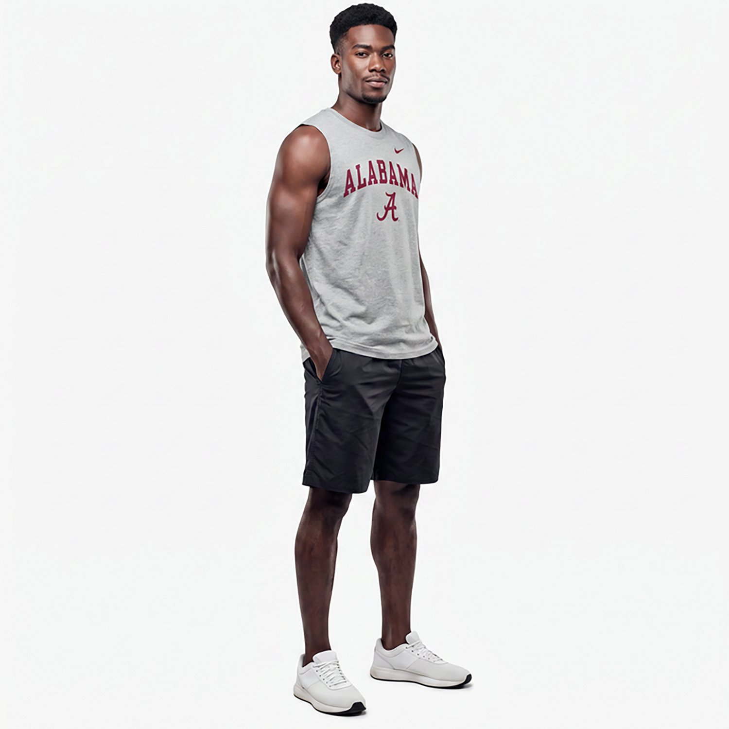 Nike Alabama Crimson Tide Primetime Legend Arch Dri-FIT Muscle Tank Top - view number 3