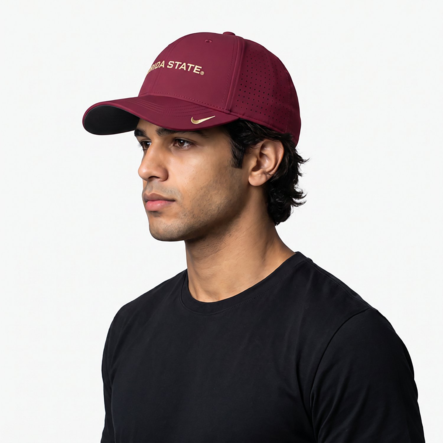 Nike Florida State Seminoles Gameday Aerobill Swooshflex Dri-FIT Hat - view number 2