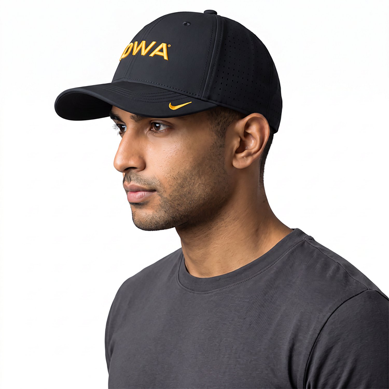 Nike Iowa Hawkeyes Gameday Aerobill Swooshflex Dri-FIT Hat - view number 2