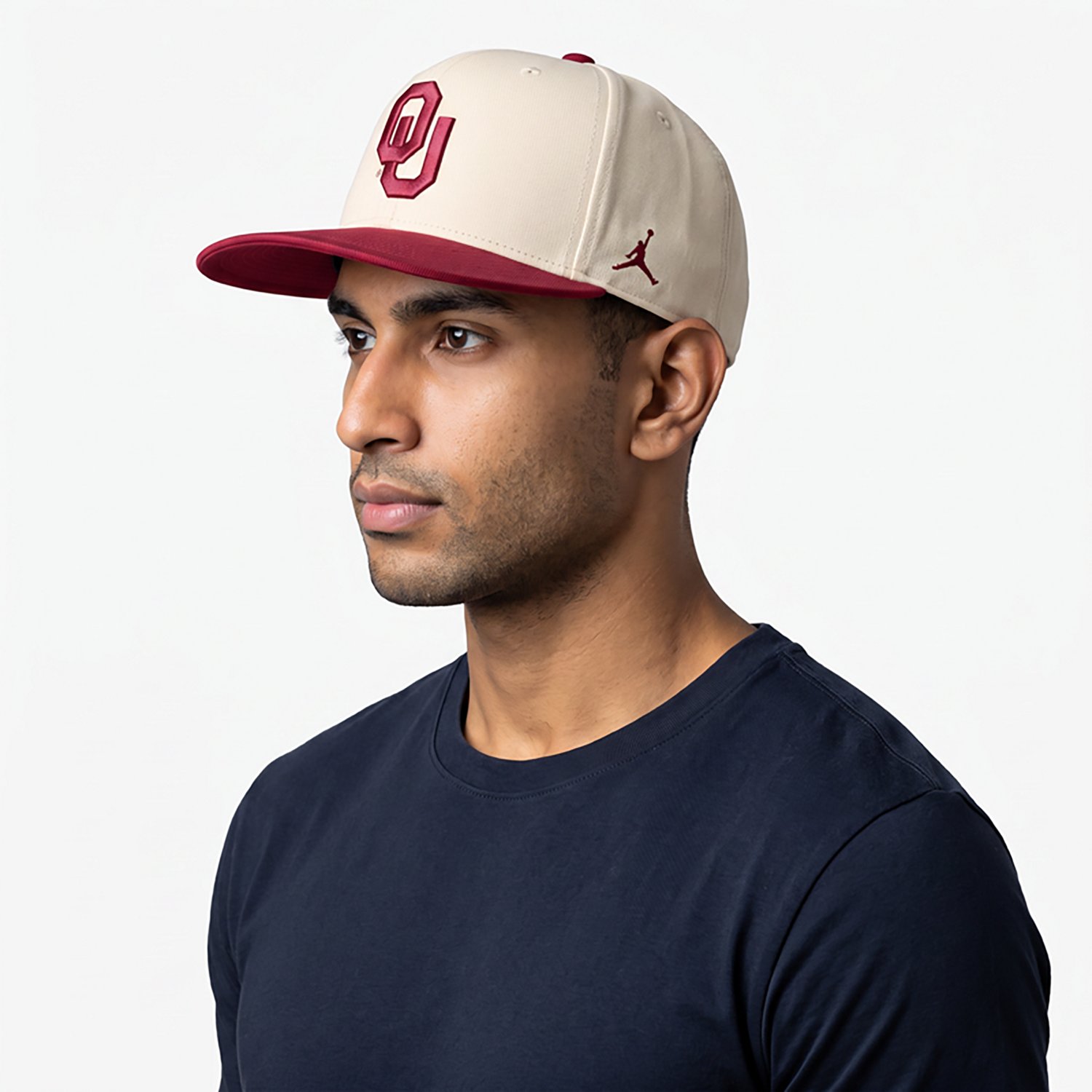 Unisex Jordan Brand Crimson Oklahoma Sooners Campus Prep Snapback Hat - view number 2